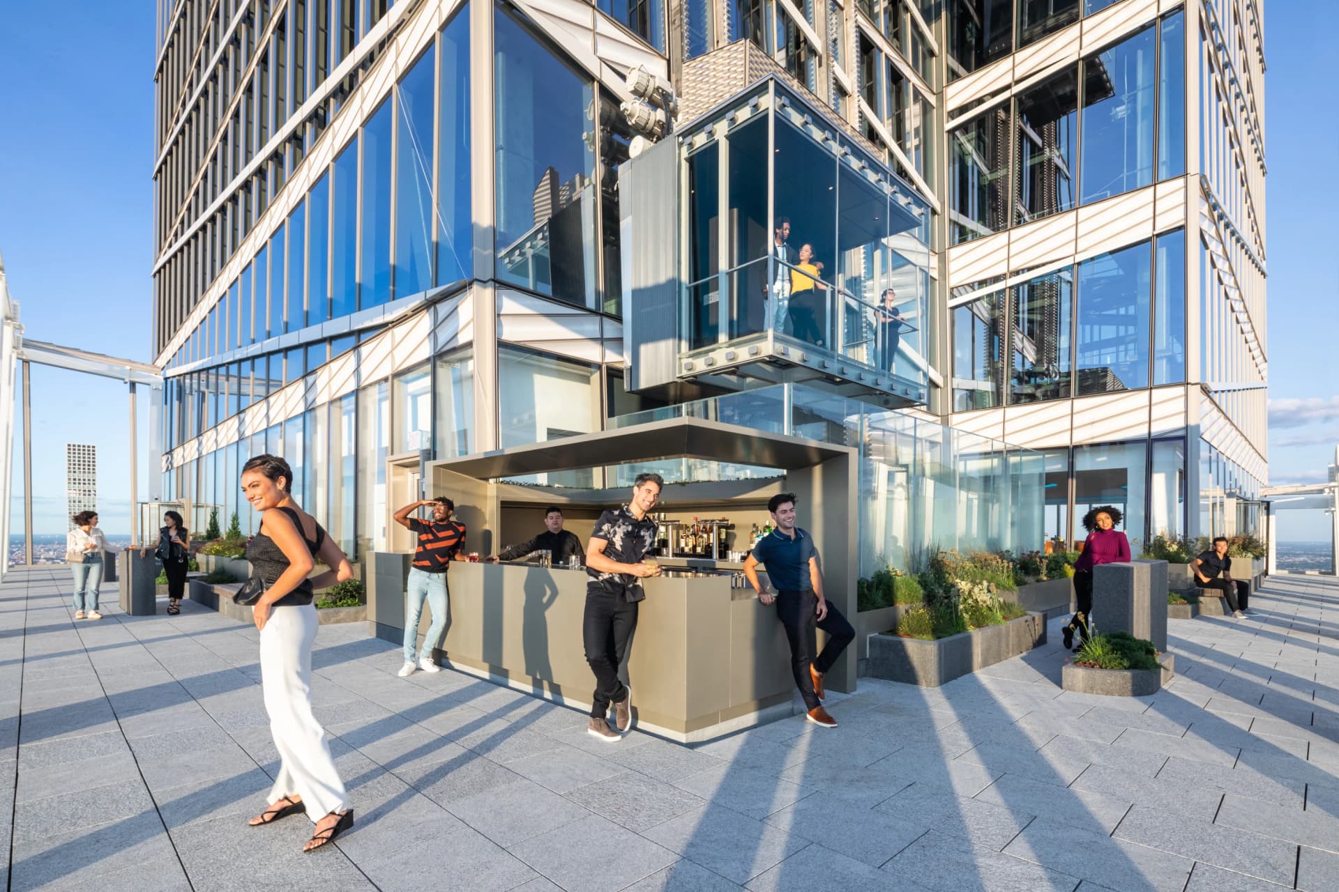 Rooftop views from Summit One Vanderbilt in New York