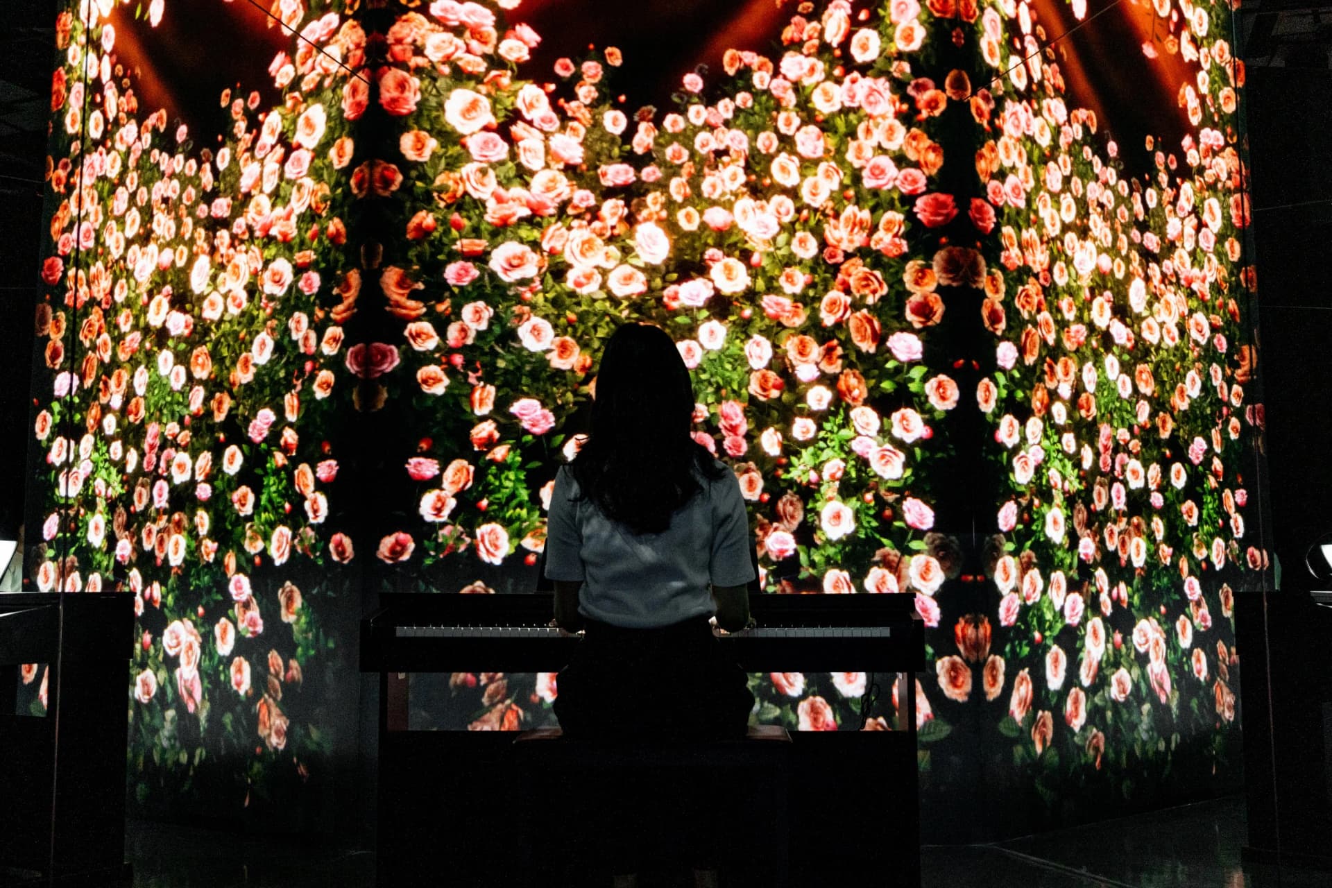 Interactive art exhibit at ARTE Museum Dubai