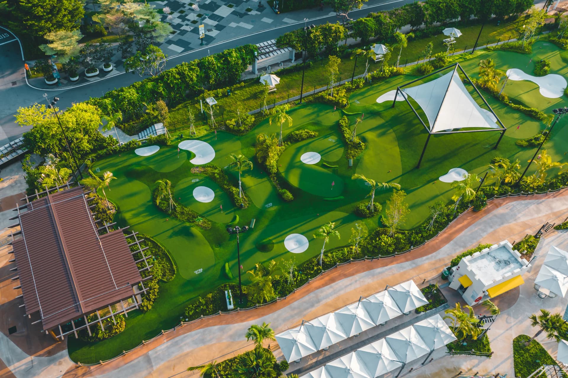 Playing UltraGolf at The Palawan in Sentosa, Singapore