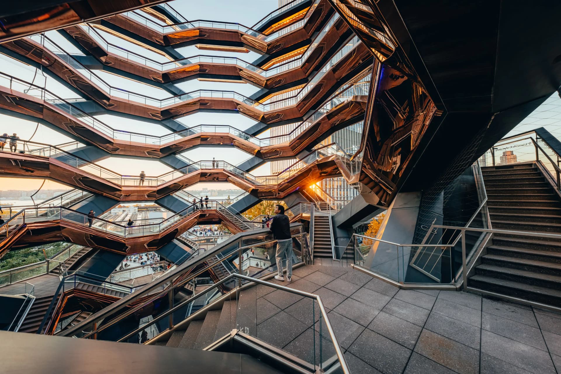 Vessel structure at Hudson Yards, New York City