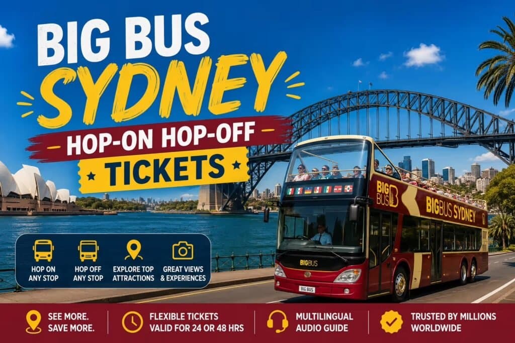Big bus sydney hop-on hop-off tickets