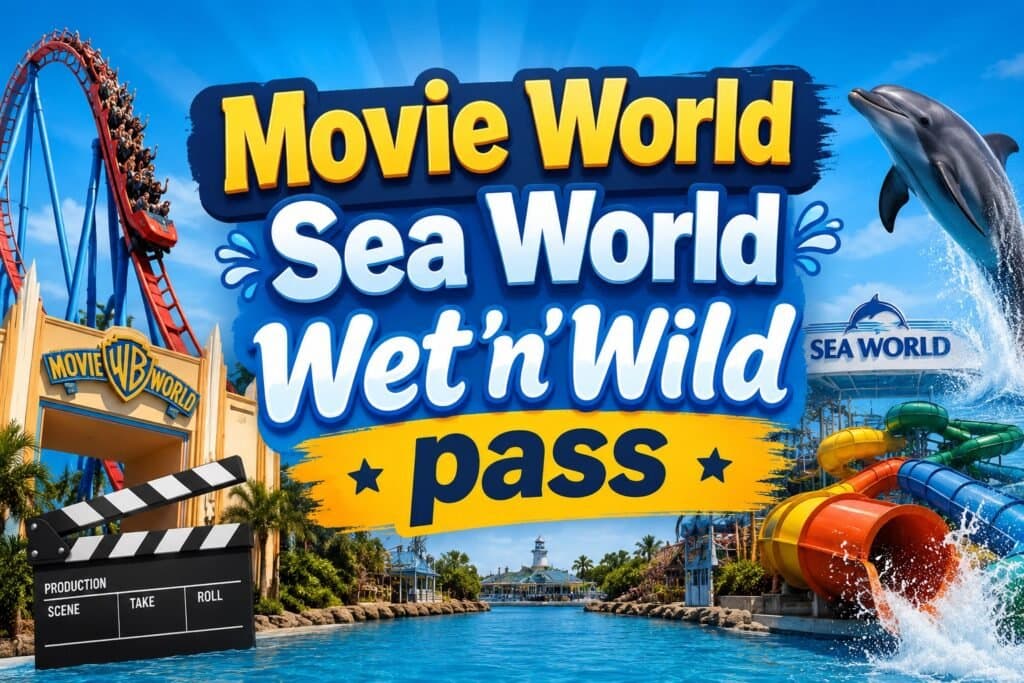 Movie World Sea World Wet'n'Wild pass