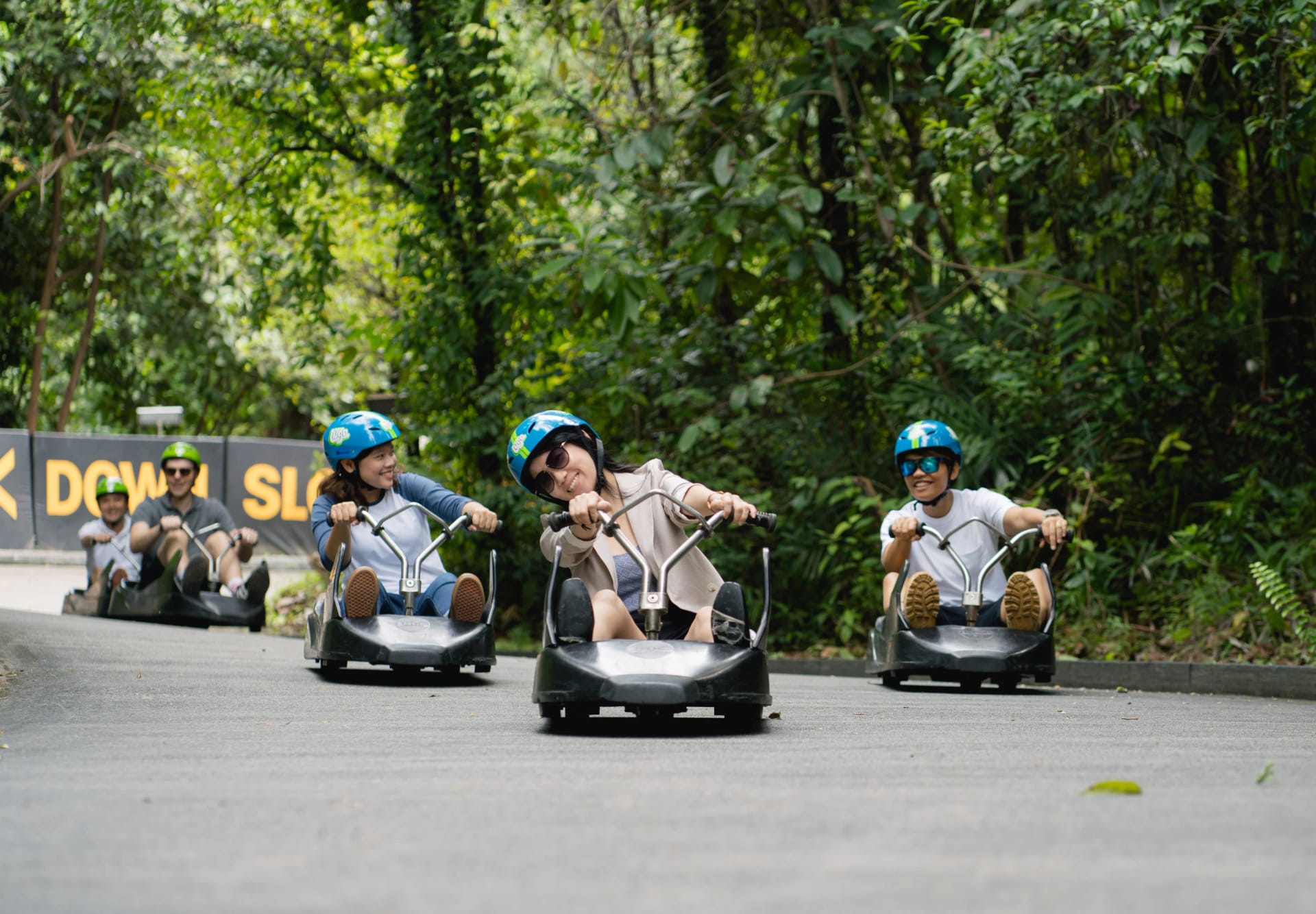 Exciting Skyline Luge ride in Singapore
