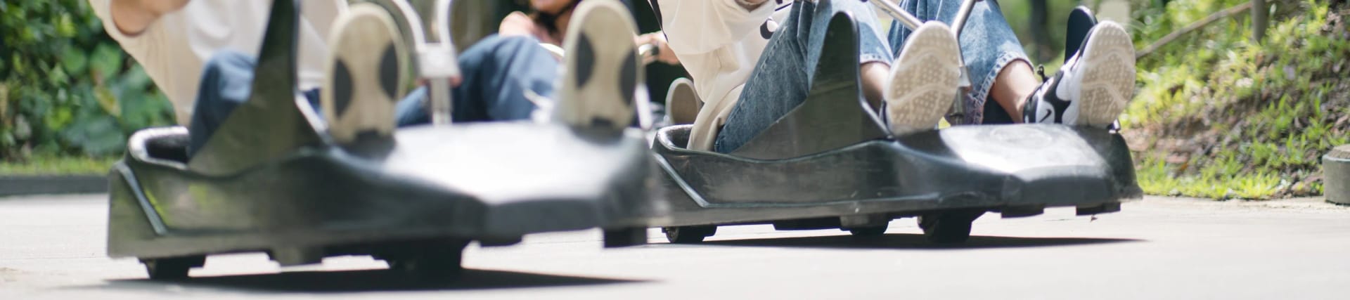Skyline Luge ride in Sentosa, Singapore