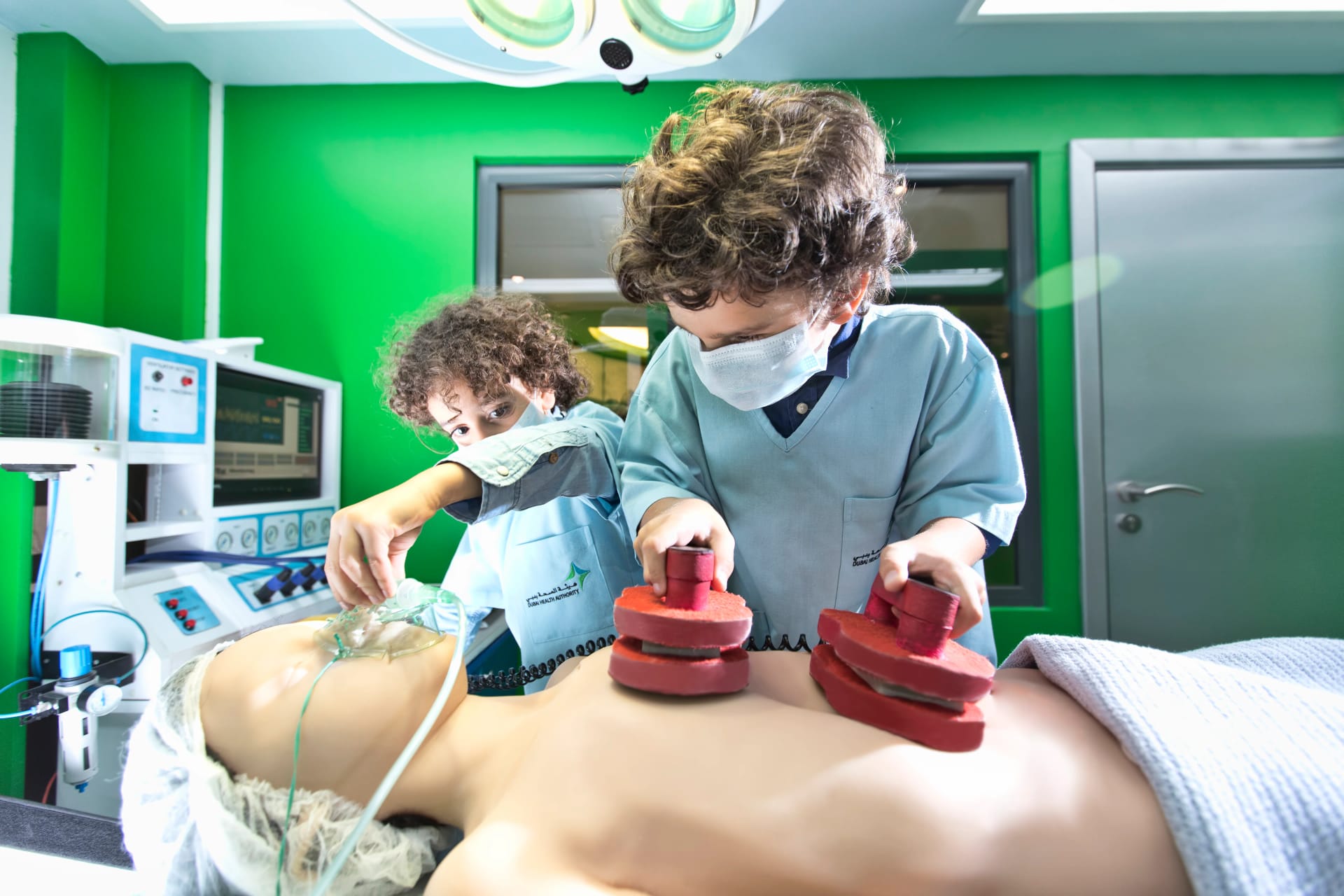 Kids enjoying KidZania Dubai role-playing activities