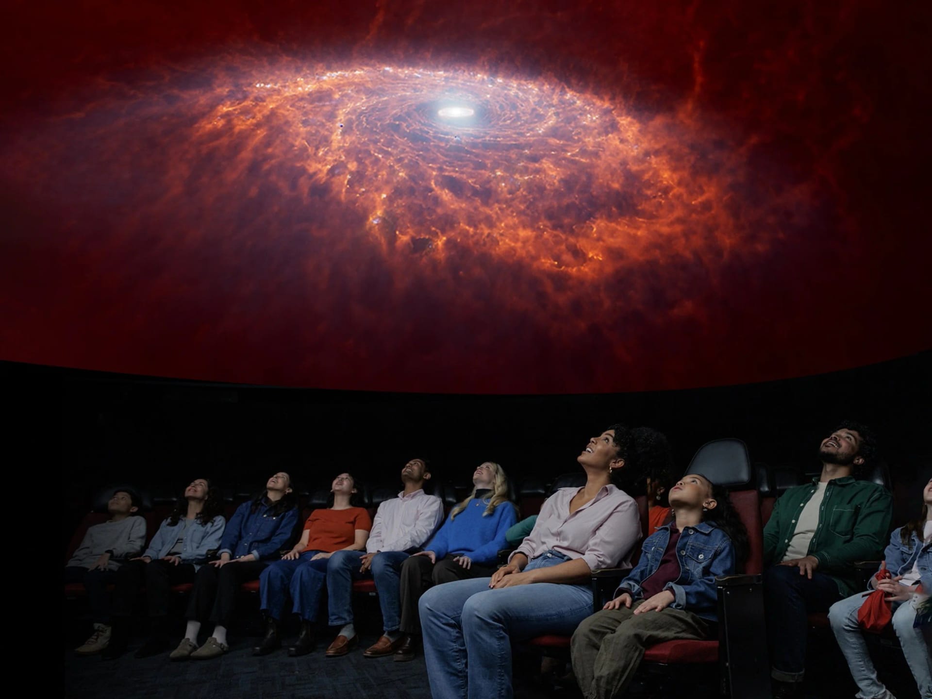 Visitors exploring the American Museum of Natural History in New York