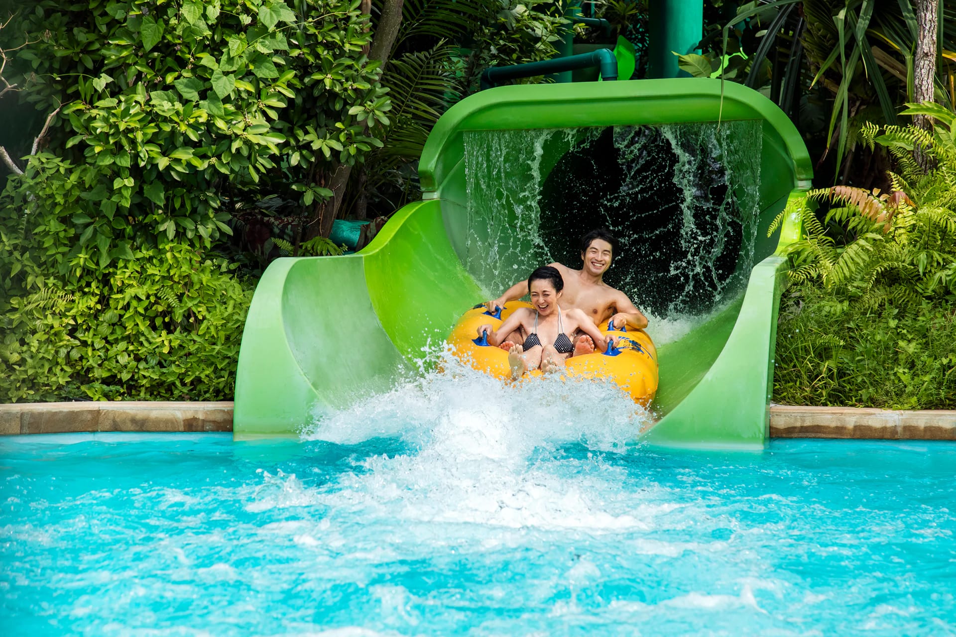 Adventure Cove Waterpark in Singapore with thrilling rides