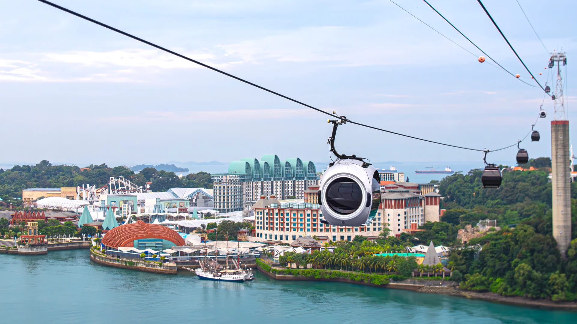 Singapore Cable Car SkyPass with scenic views
