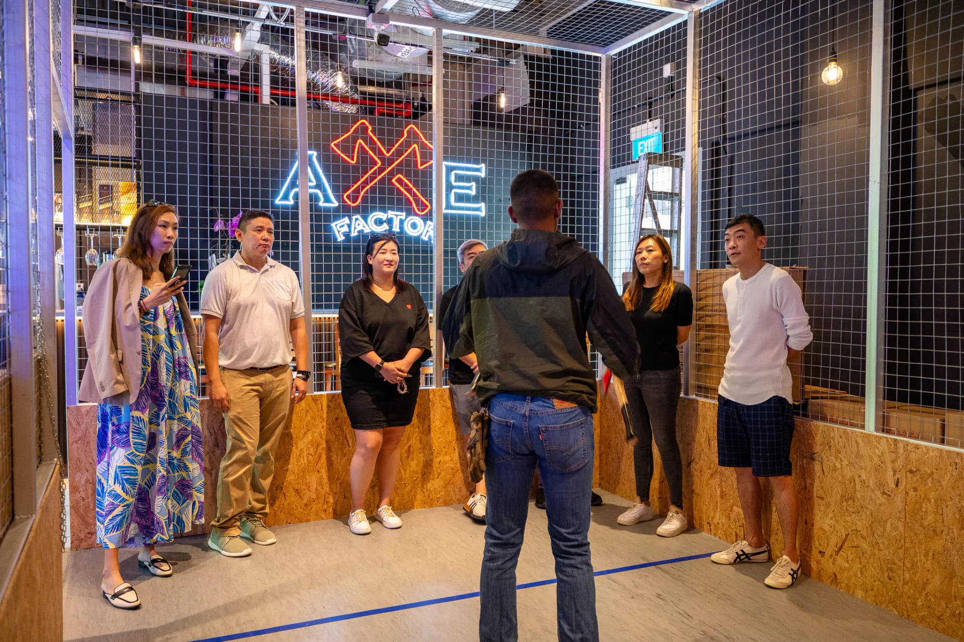 Exciting axe throwing at Axe Factor in Singapore