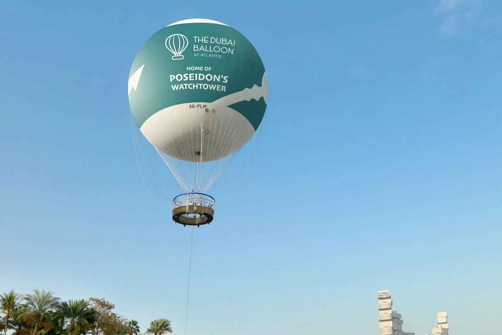 Breathtaking view from The Dubai Balloon at Atlantis