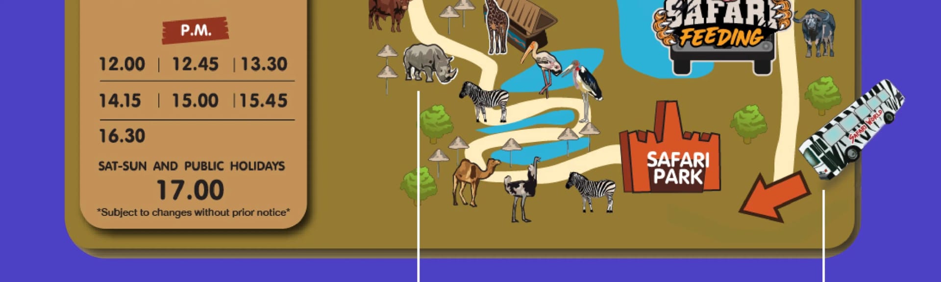 Bangkok Safari World shared transfer service