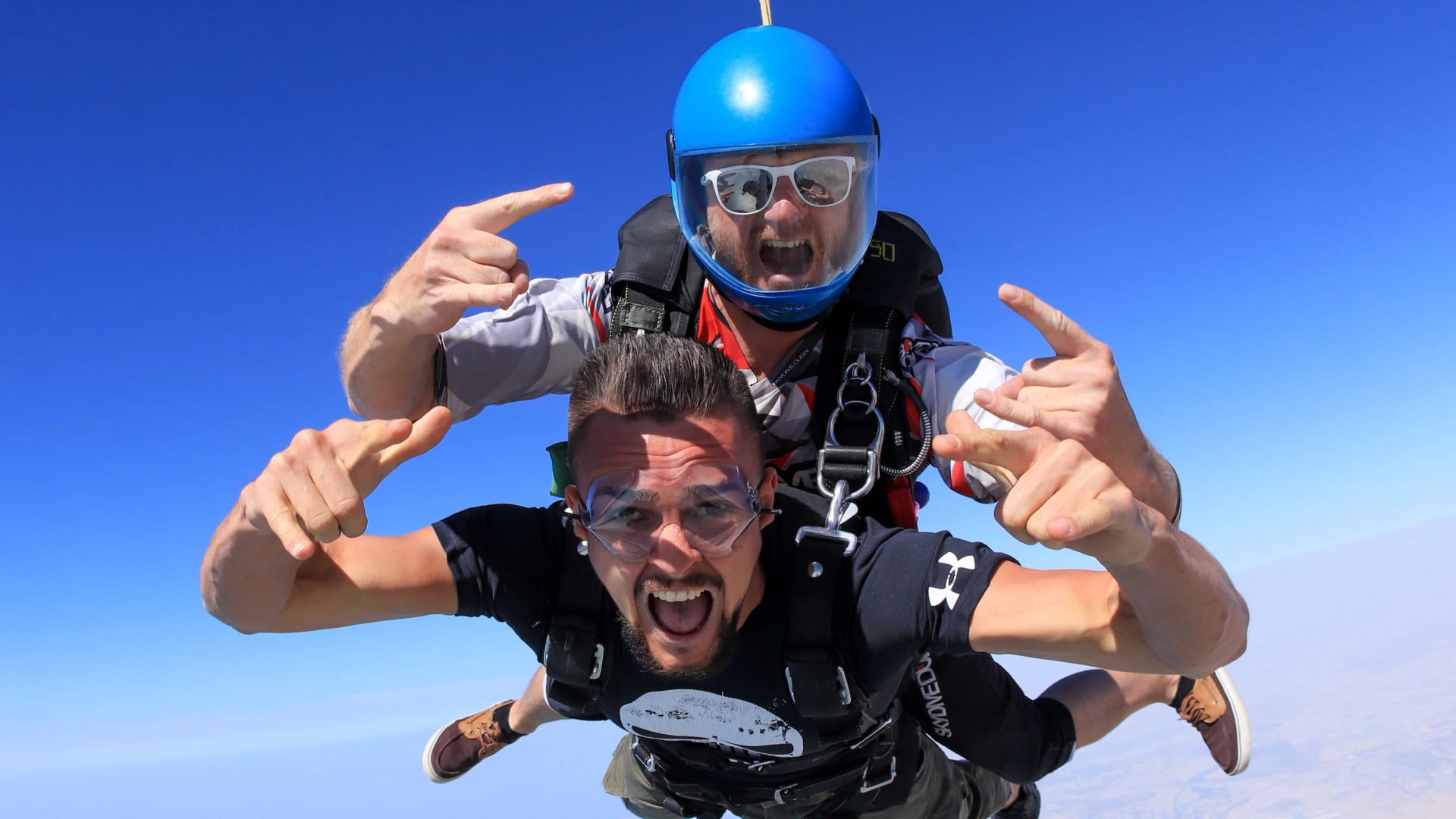 Thrilling skydive over Dubai's iconic skyline