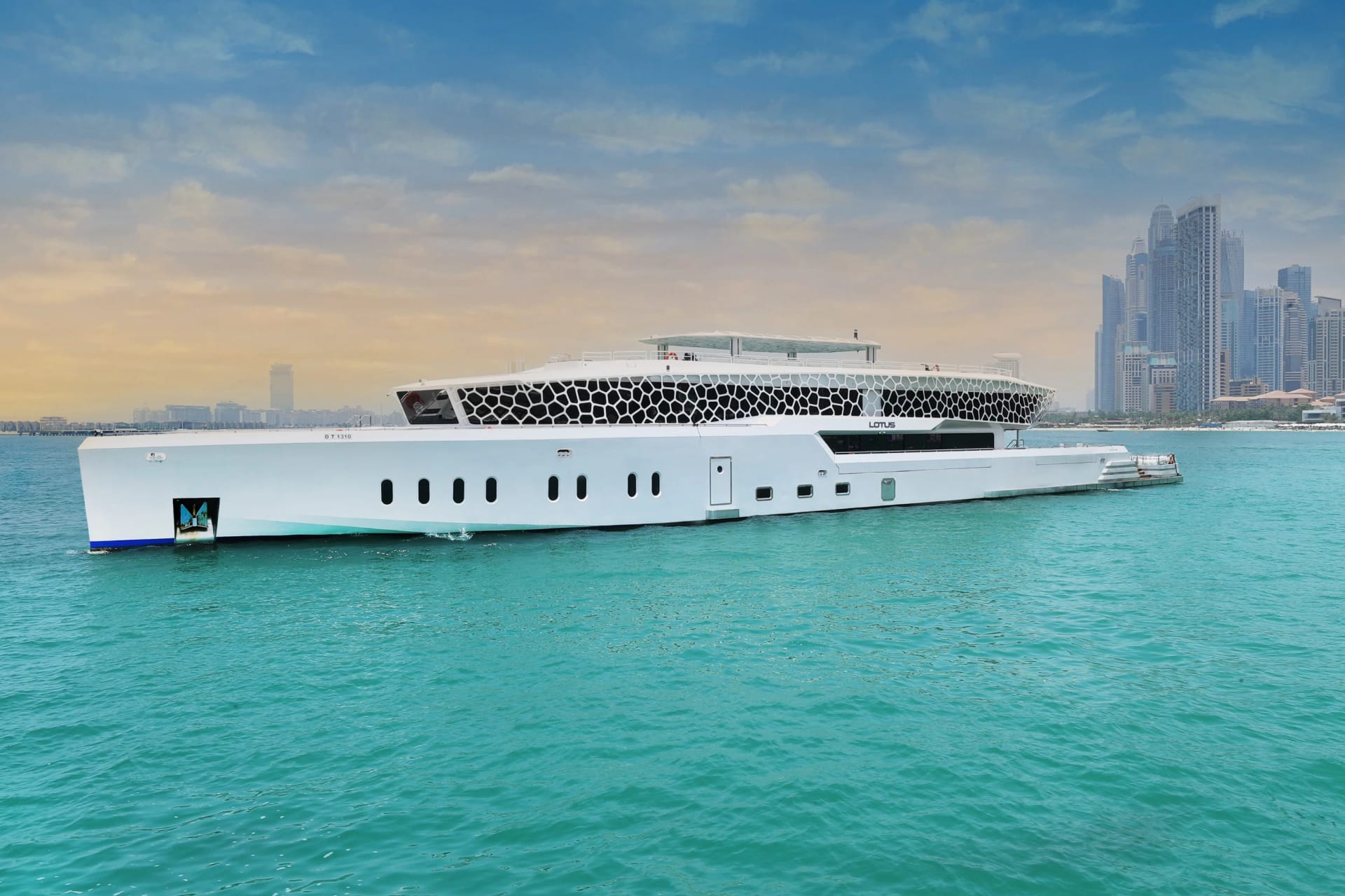 Luxury mega yacht cruise in Dubai waters