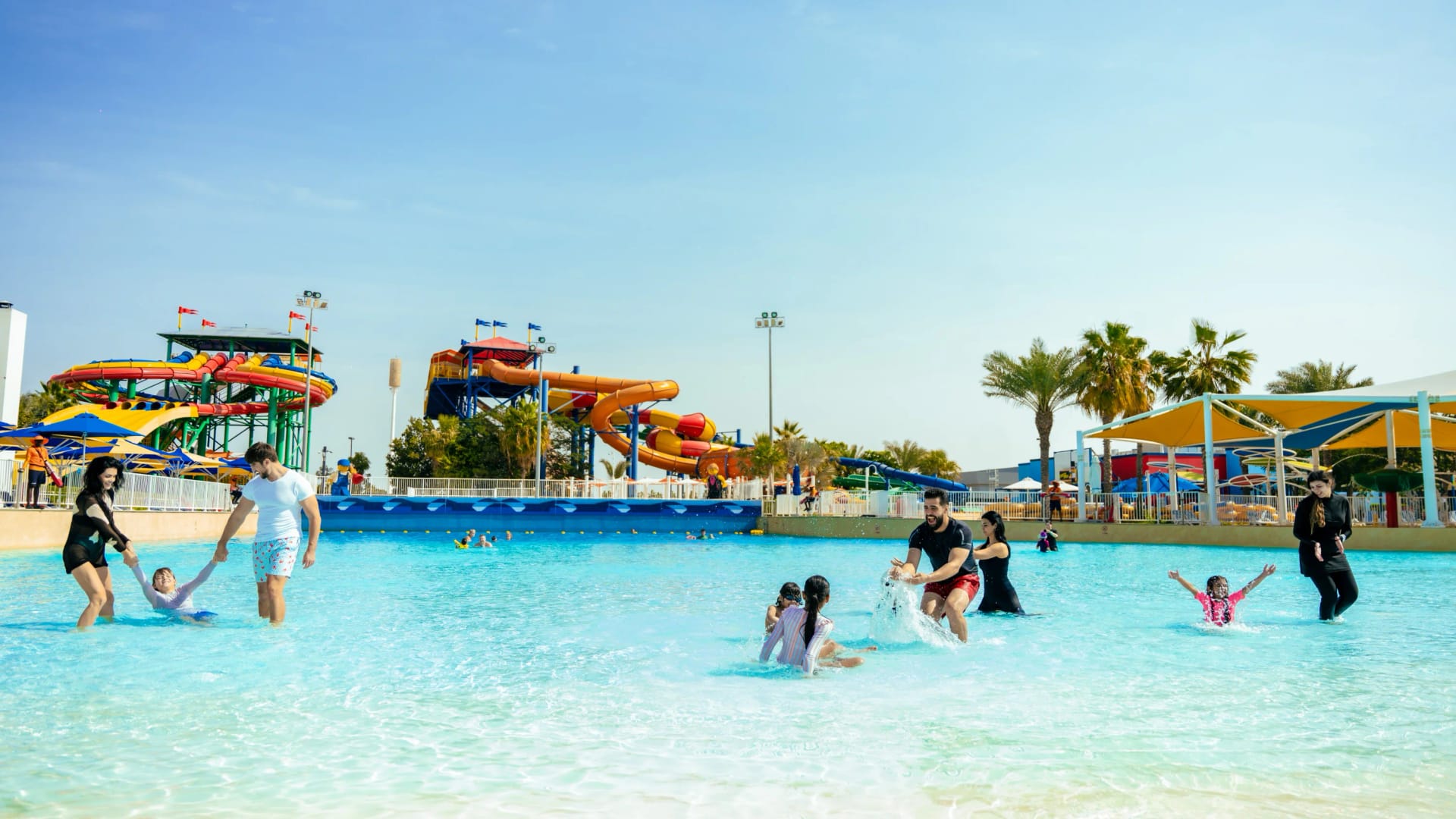 Family enjoying LEGOLAND® Dubai attractions together