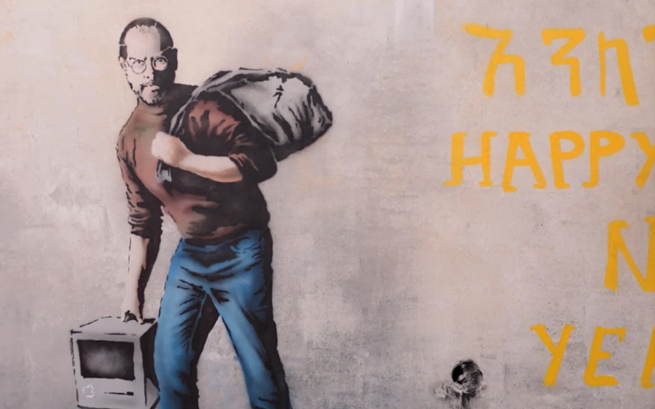 Banksy street art exhibit in New York City