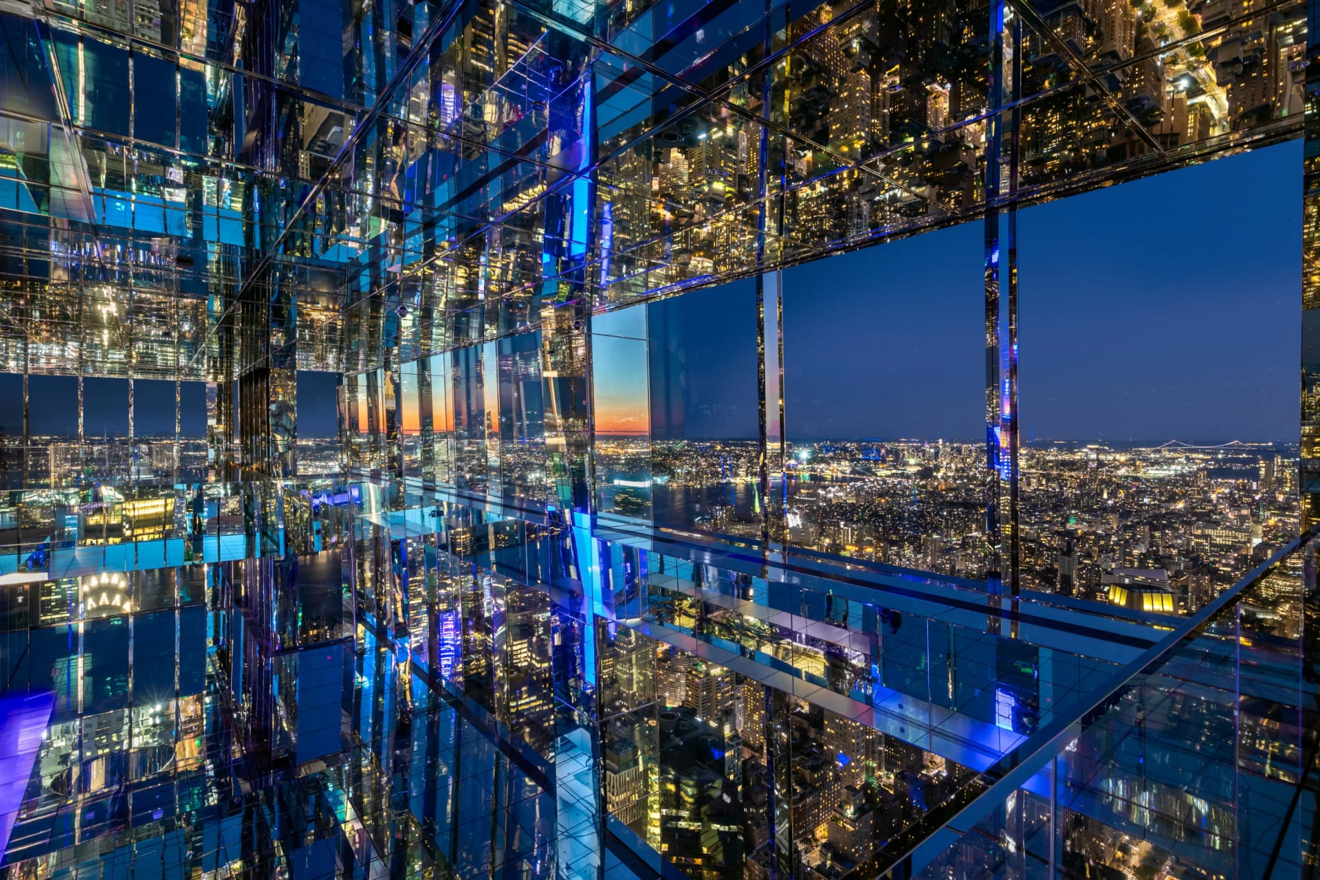 Night view from Summit One Vanderbilt in New York