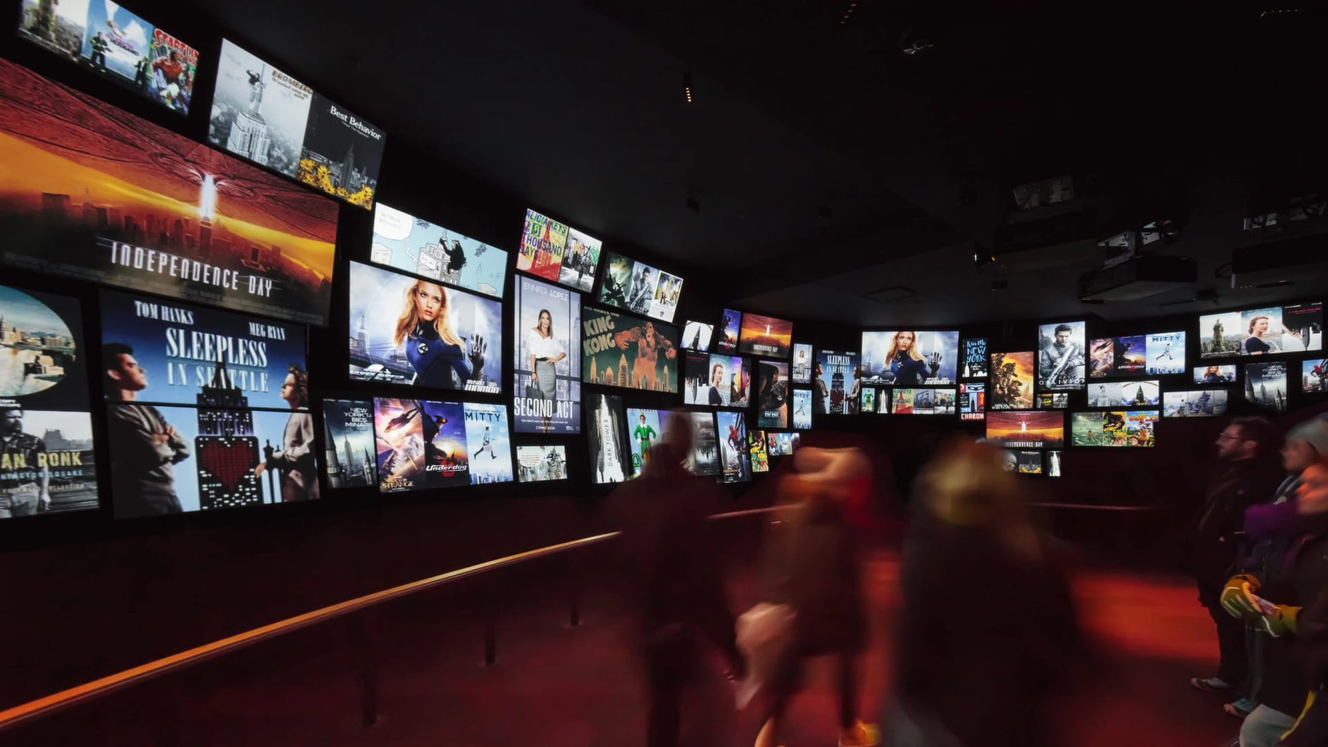 Empire State Building observation deck view in New York