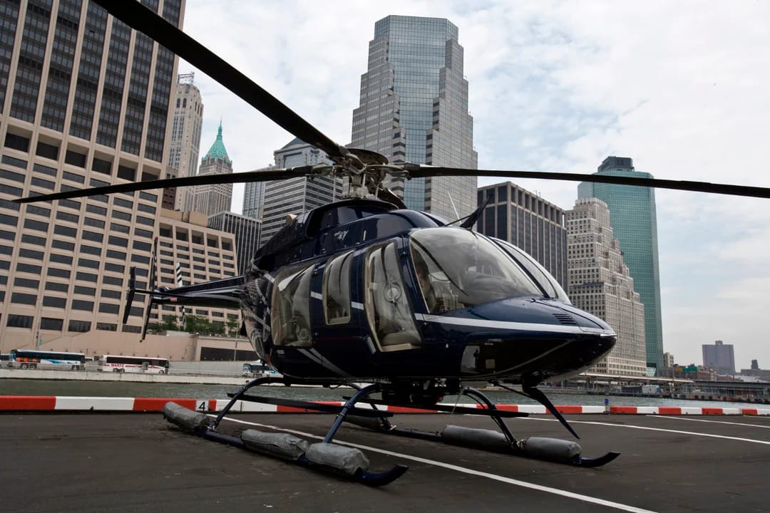 Helicopter ready for New York City tour