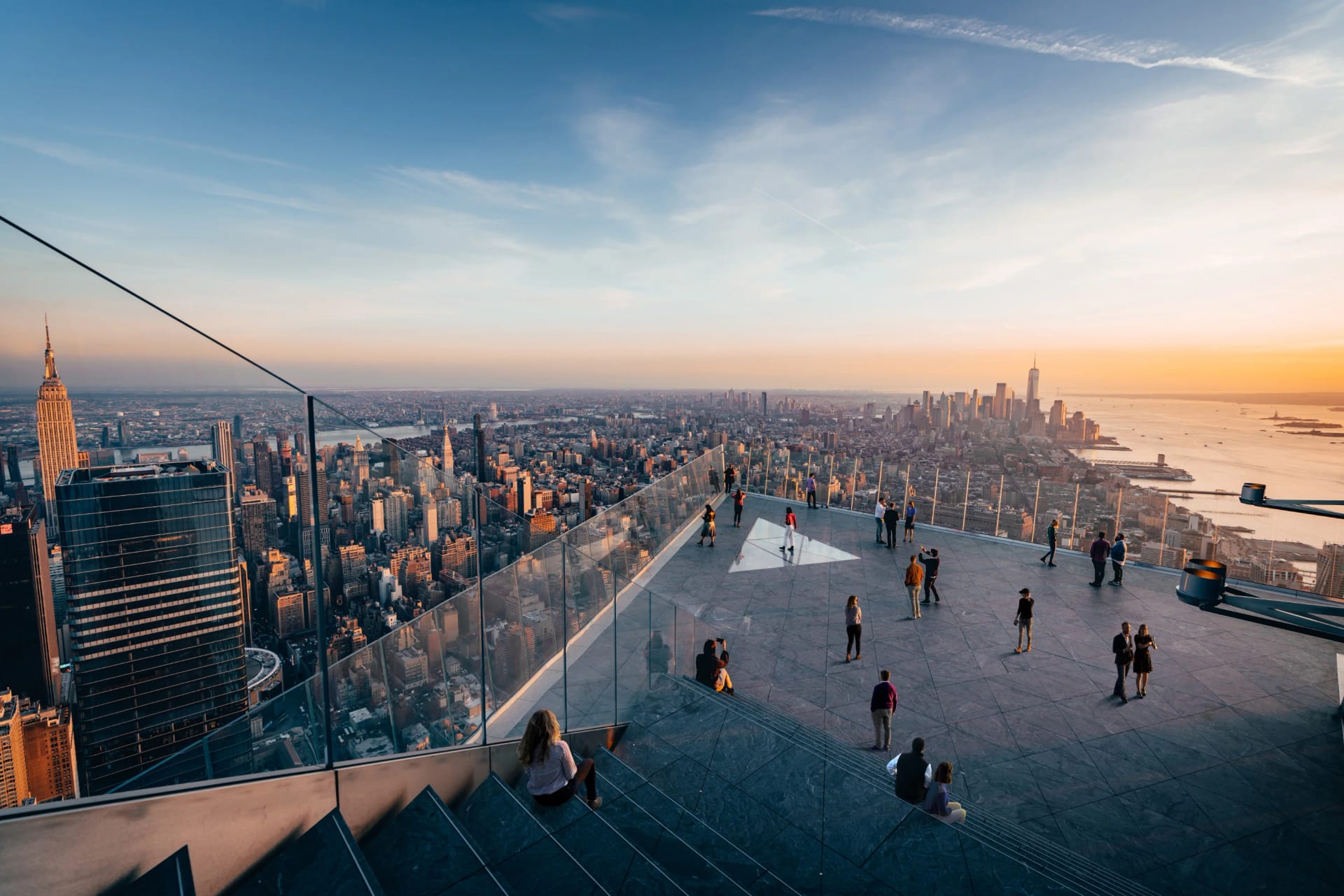 Breathtaking view from Edge Observation Deck in New York