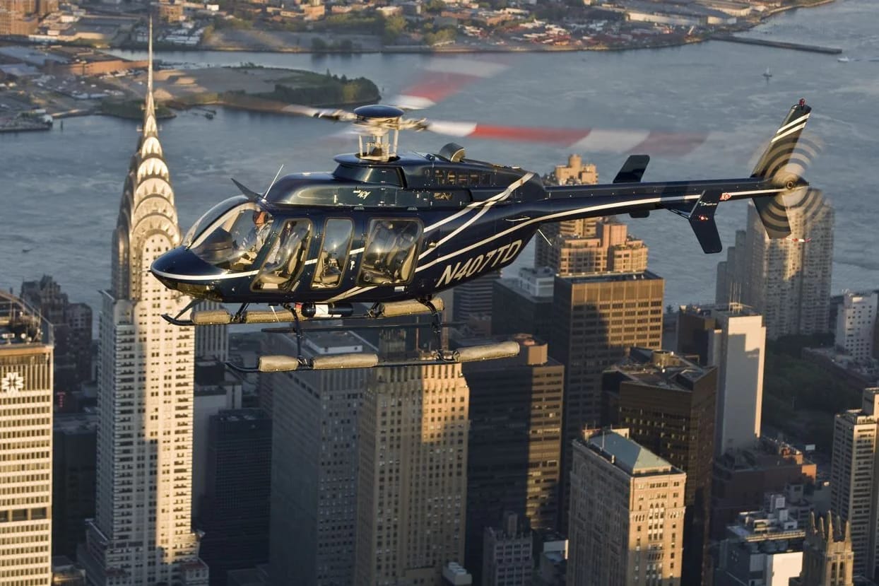 Helicopter tour over Manhattan skyline, New York City