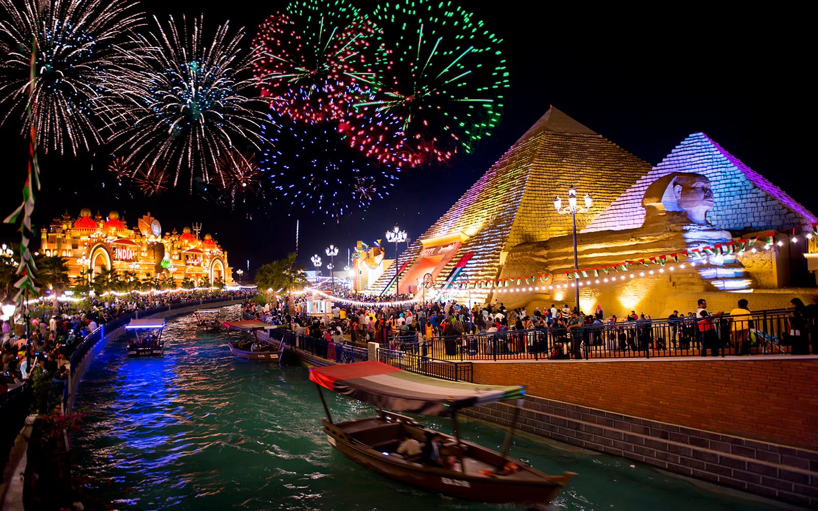 Exciting firework display at Global Village Dubai