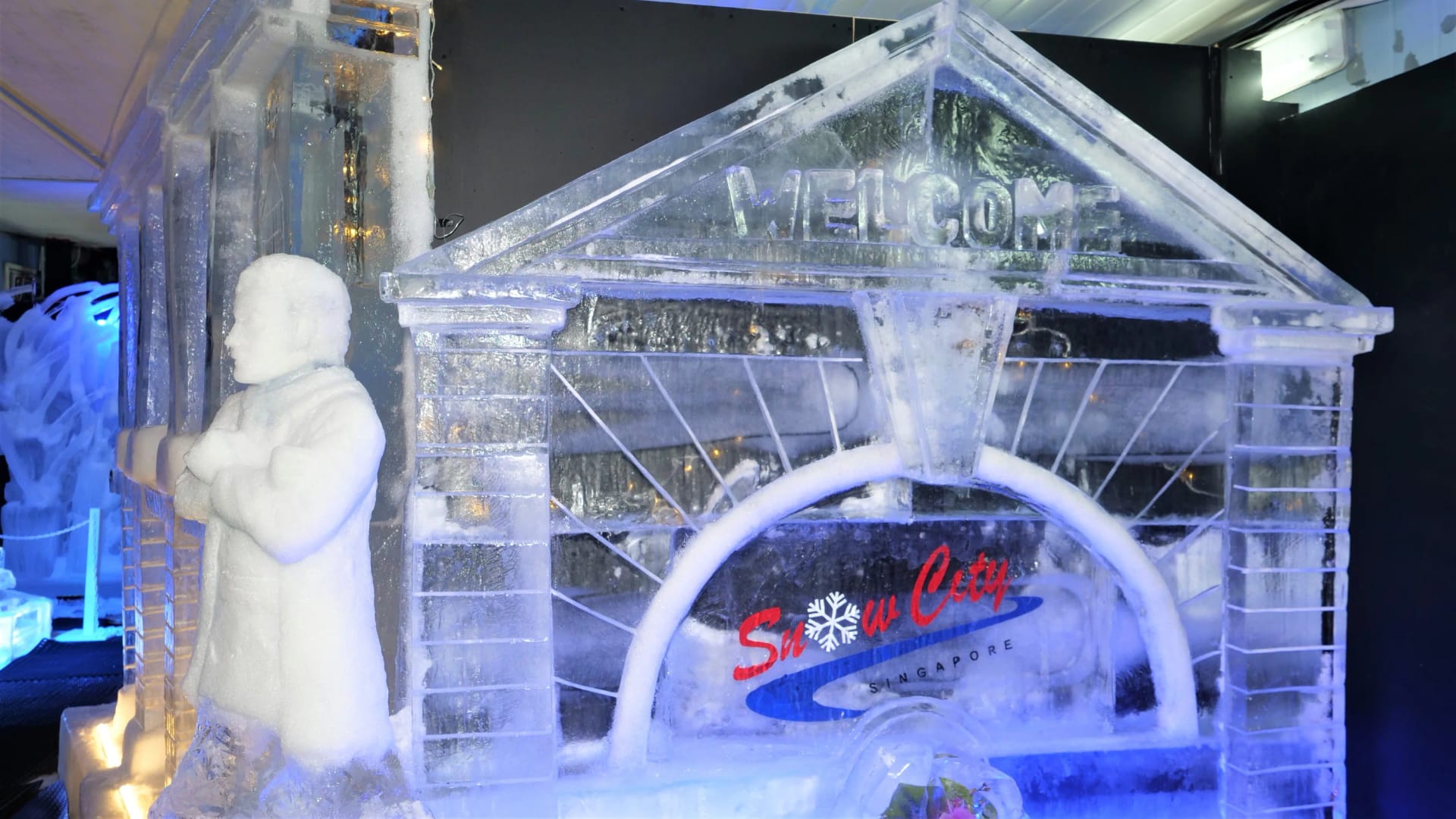 Visitors exploring Snow City Singapore attractions