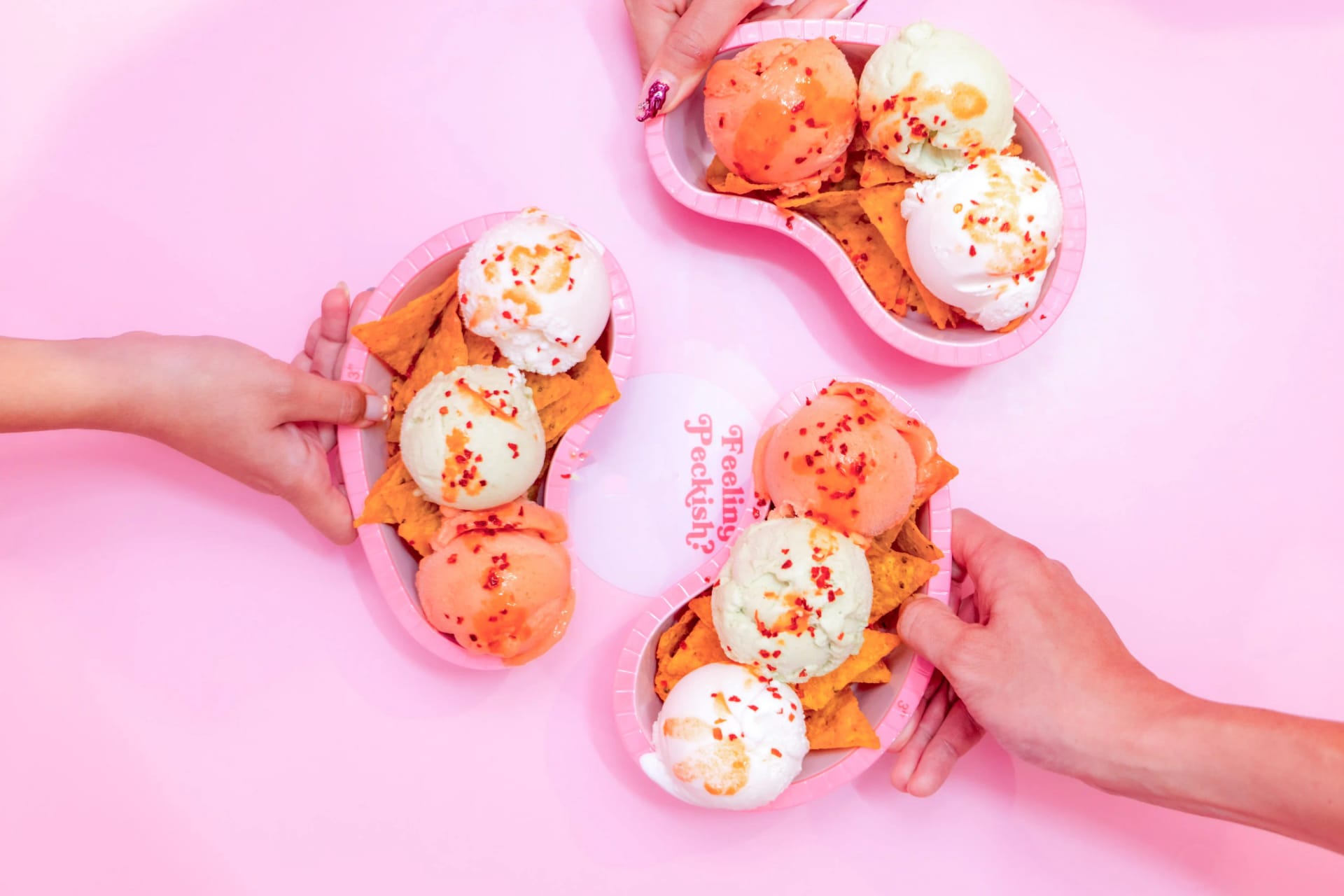 colorful ice cream nachos at Museum of Ice Cream Singapore