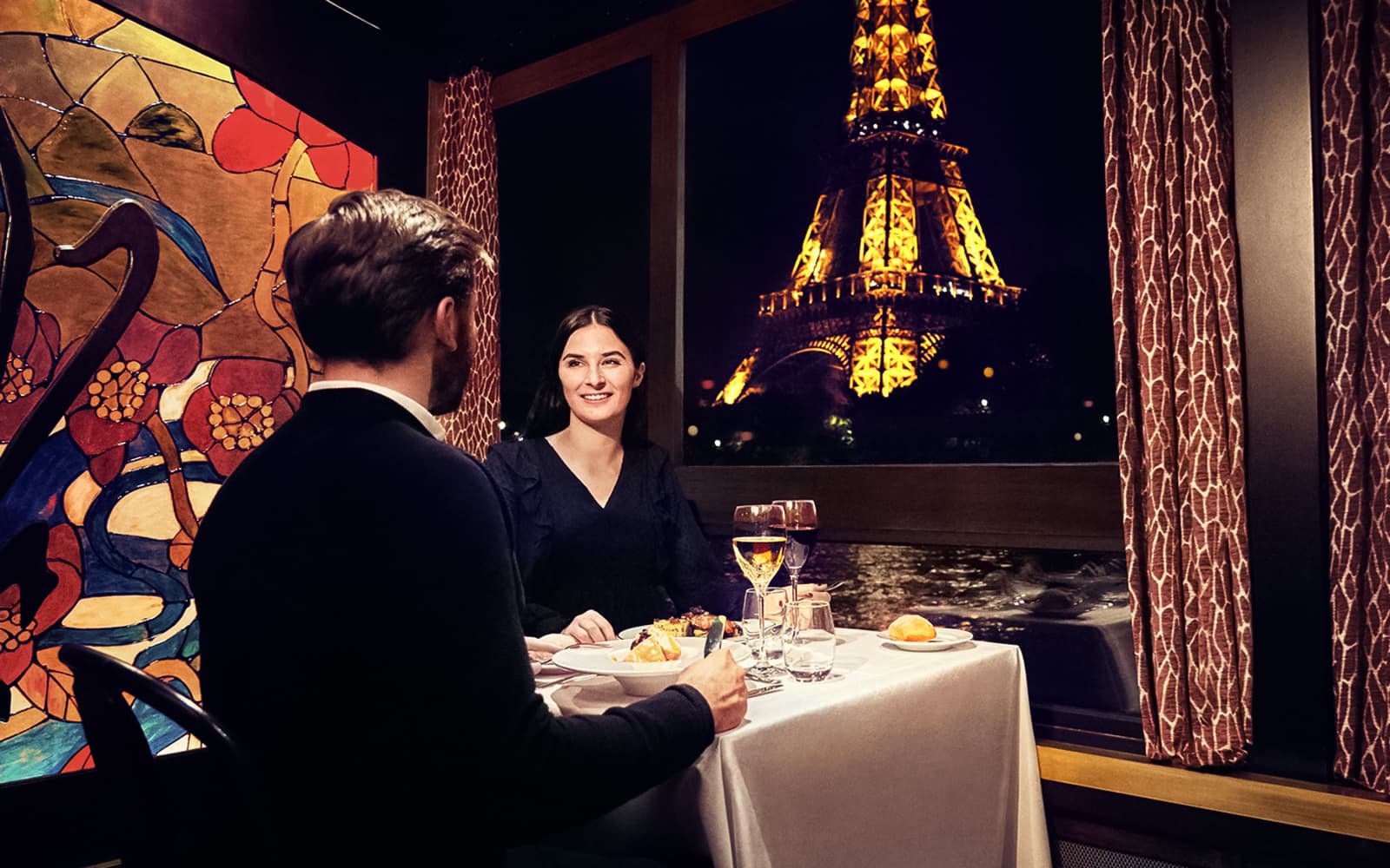 Maxim's Seine River Dinner Cruise with Live Music and Bistro Menu