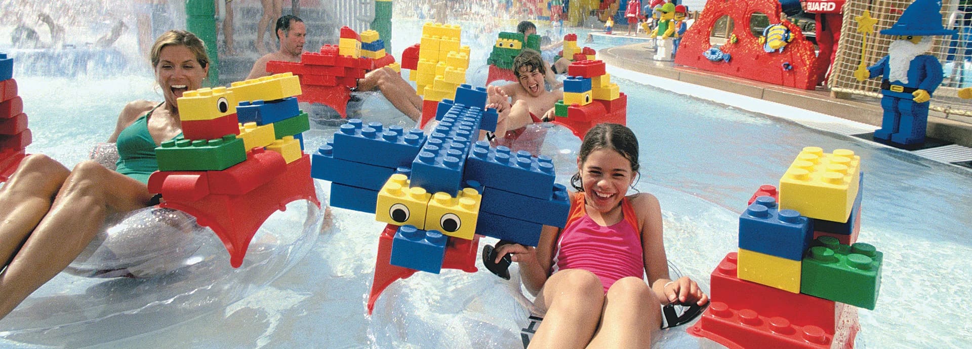 family enjoying LEGOLAND® Water Park in Dubai