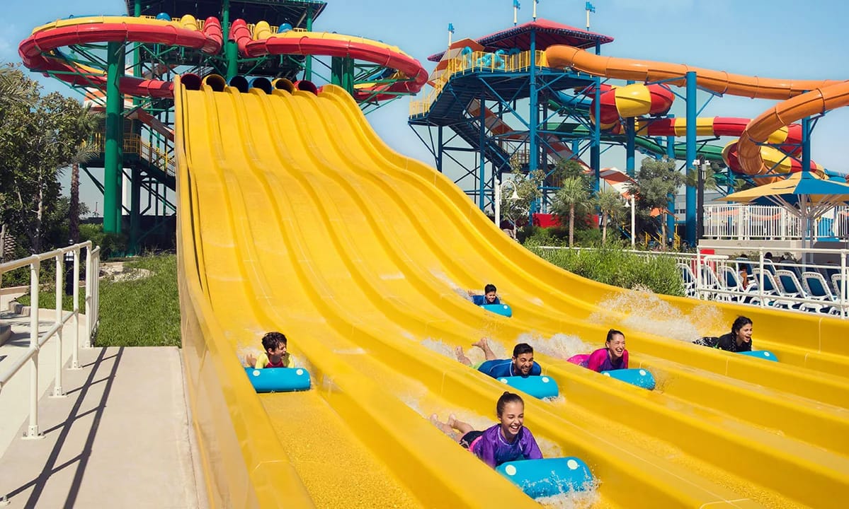 Exciting LEGO Slide Racers at LEGOLAND Water Park Dubai