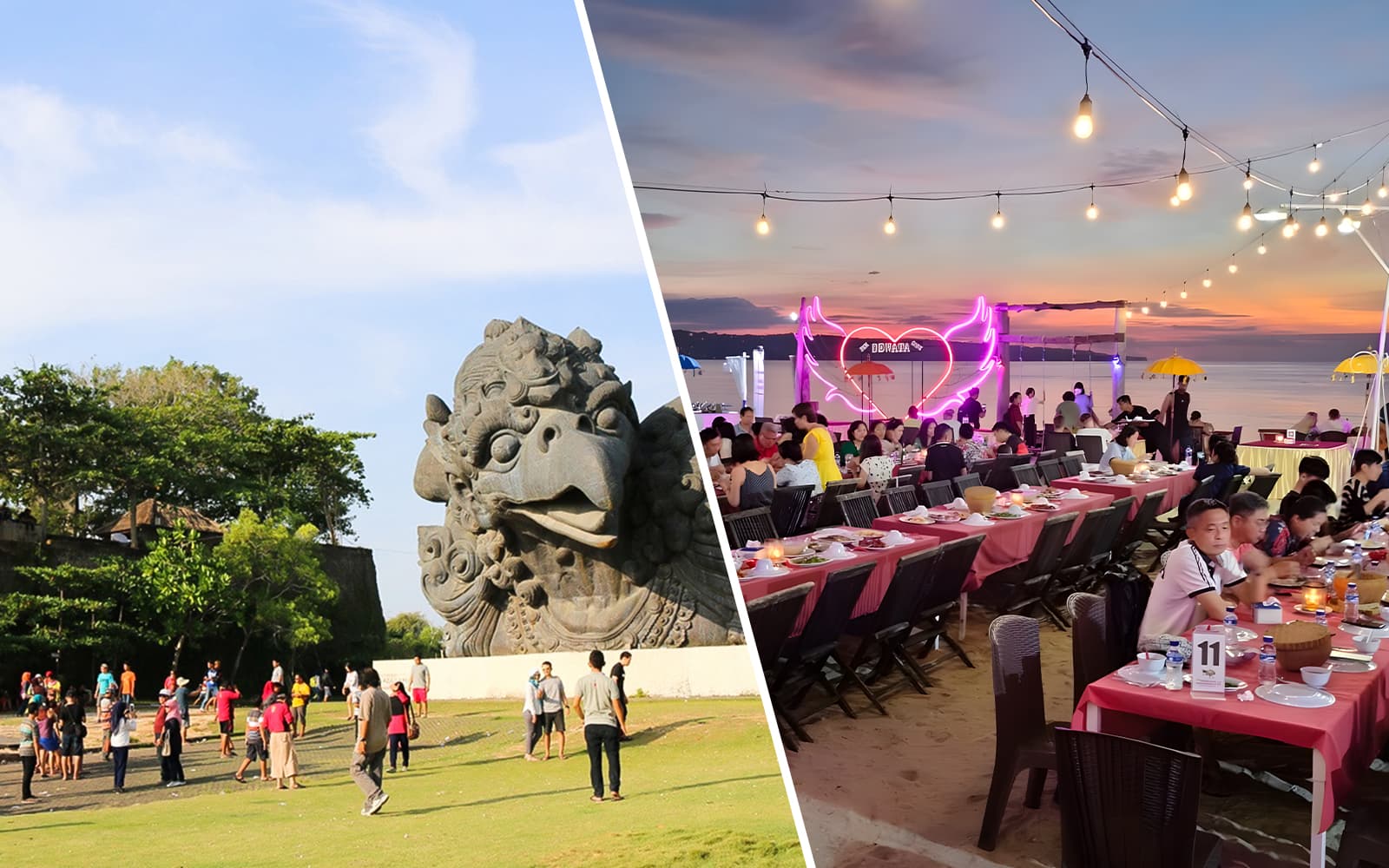 Combo (Save 16%): Garuda Wisnu Kencana Culture Park Tickets + Jimbaran Bali Seafood Dinner at New Dewata Cafe experience in Bali | TickYourList