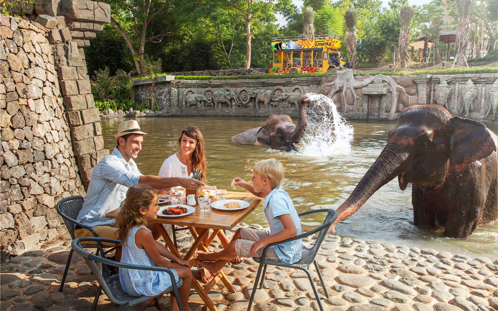 Bali Zoo Combo: Admission Tickets, Breakfast with Orangutans & Elephant Mud Fun
