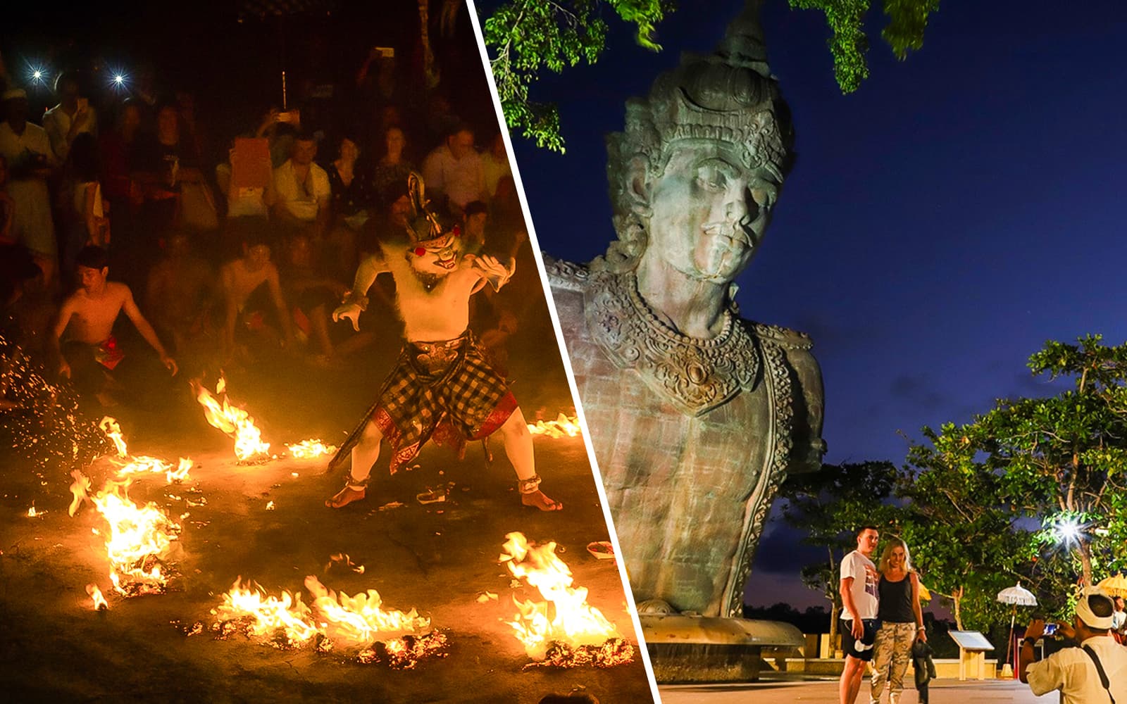 Combo (Save 20%): Garuda Wisnu Kencana Culture Park Tickets with Bali Traditional Costume Photoshoot + Uluwatu Kecak & Fire Dance Show