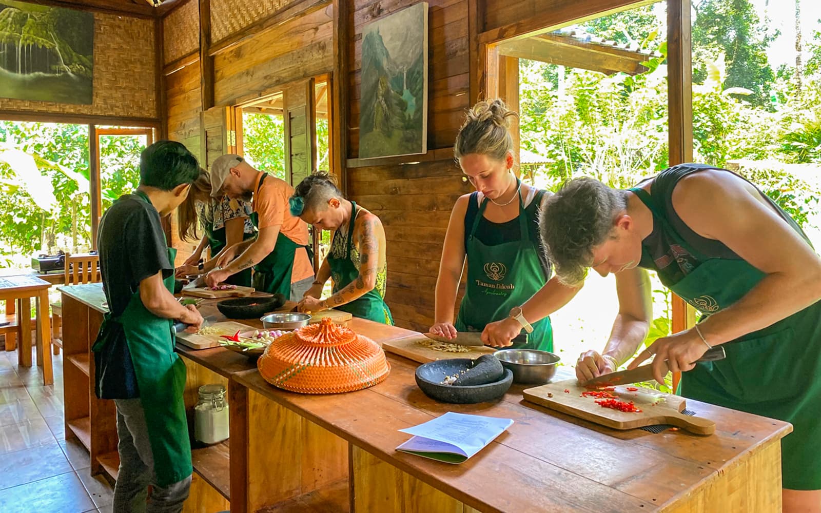 Ubud: Bali Farm Cooking Class with Market Tour tickets in Bali - Activities | TickYourList
