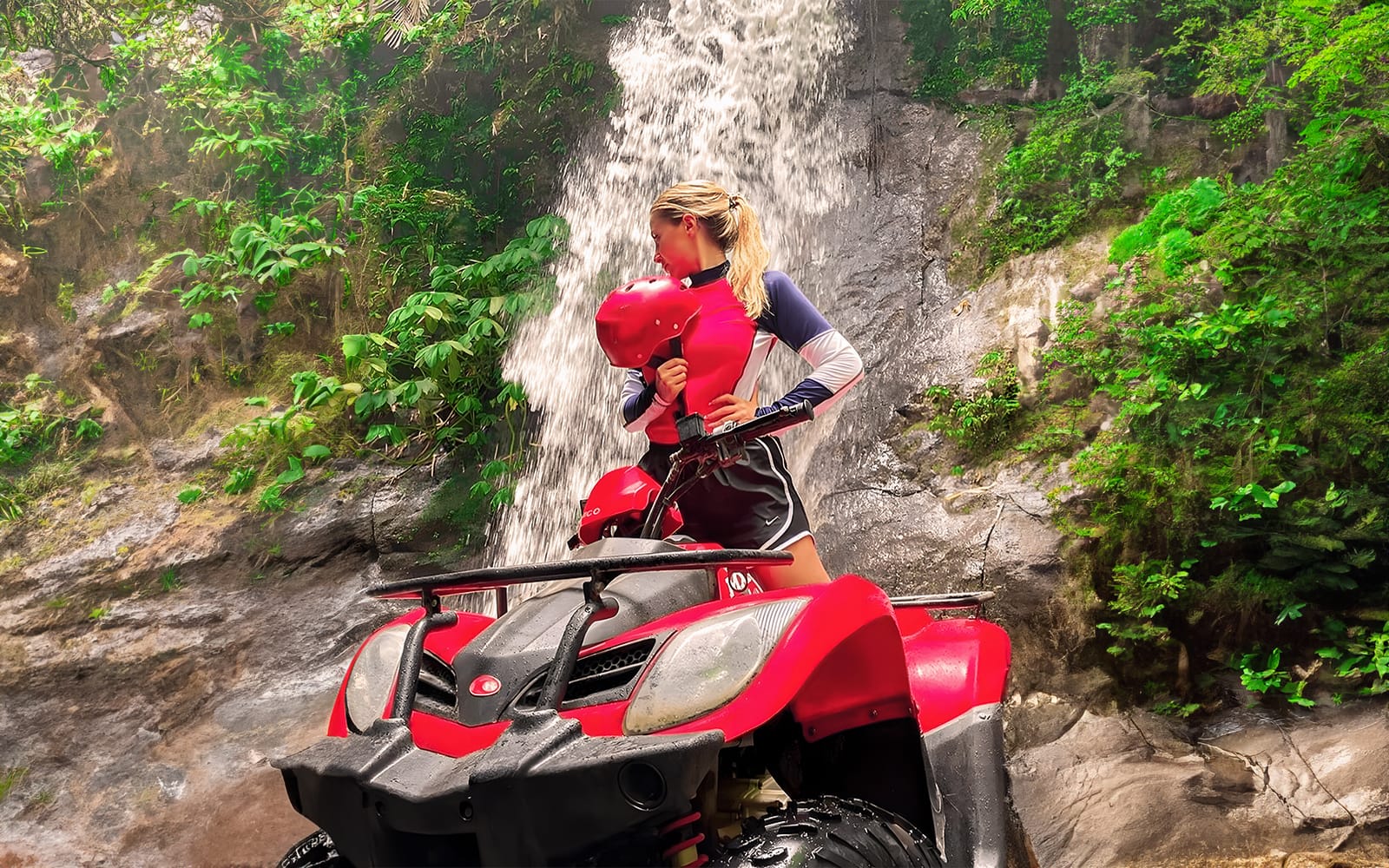 Ubud: Kuber Trek ATV Quad Bike with Long Tunnel & Waterfalls tickets in Bali - Attractions | TickYourList