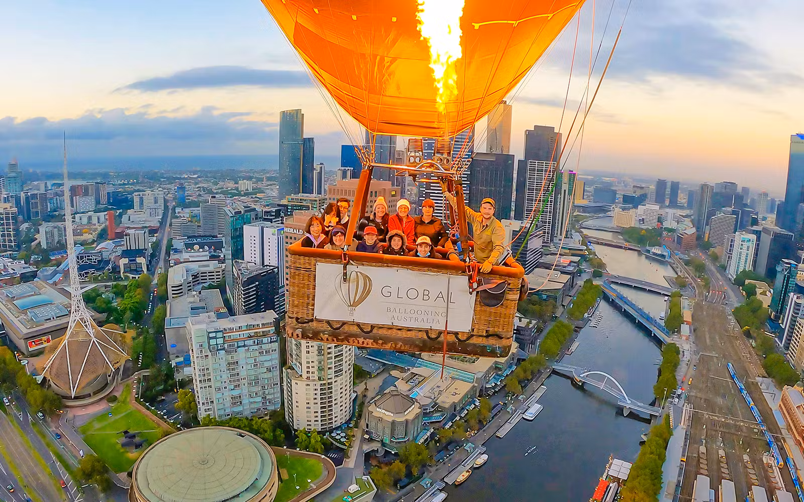 Sunrise Hot Air Balloon Flight Over Melbourne