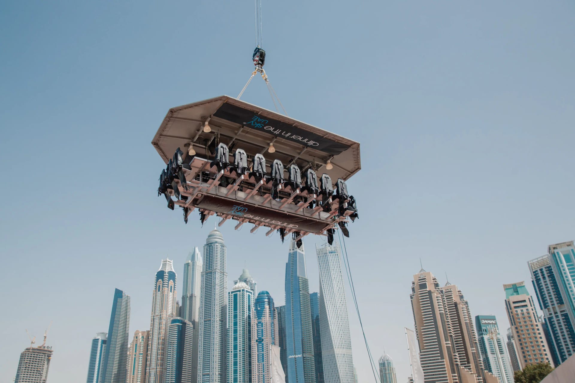Dinner in the Sky experience in Dubai