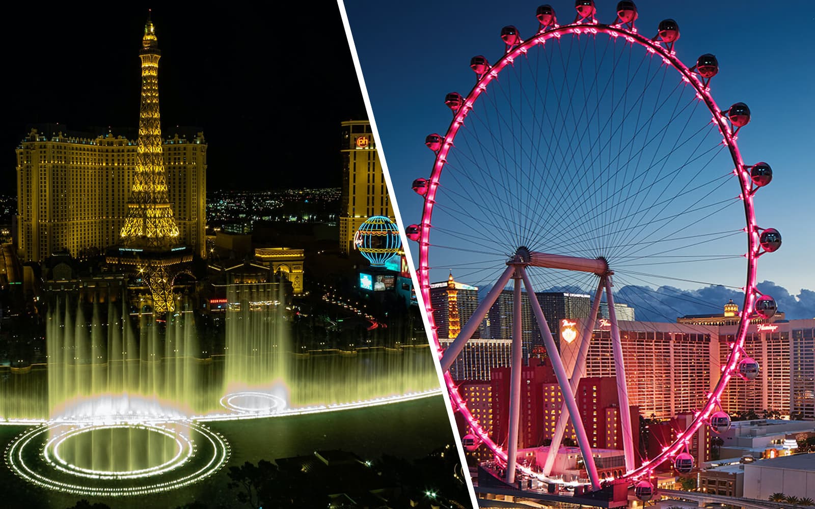 Combo: The High Roller at The LINQ + Eiffel Tower Las Vegas Viewing Deck Tickets