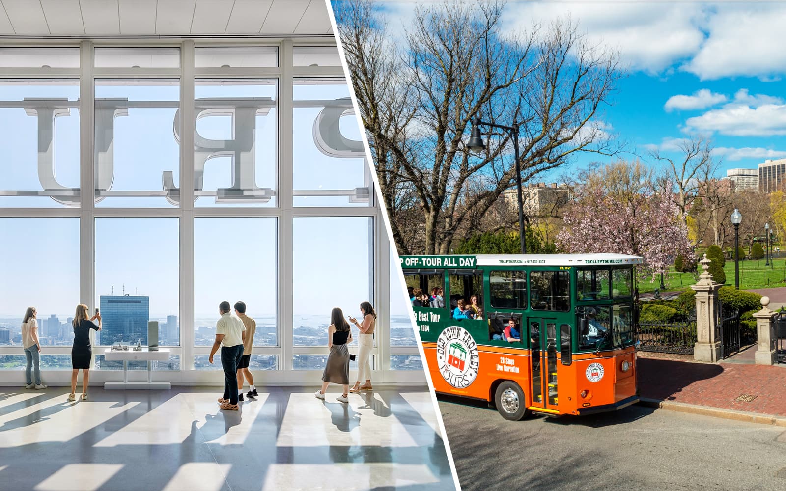 Combo (Save 8%): Boston Hop-on Hop-off Bus Tour + View Boston Tickets