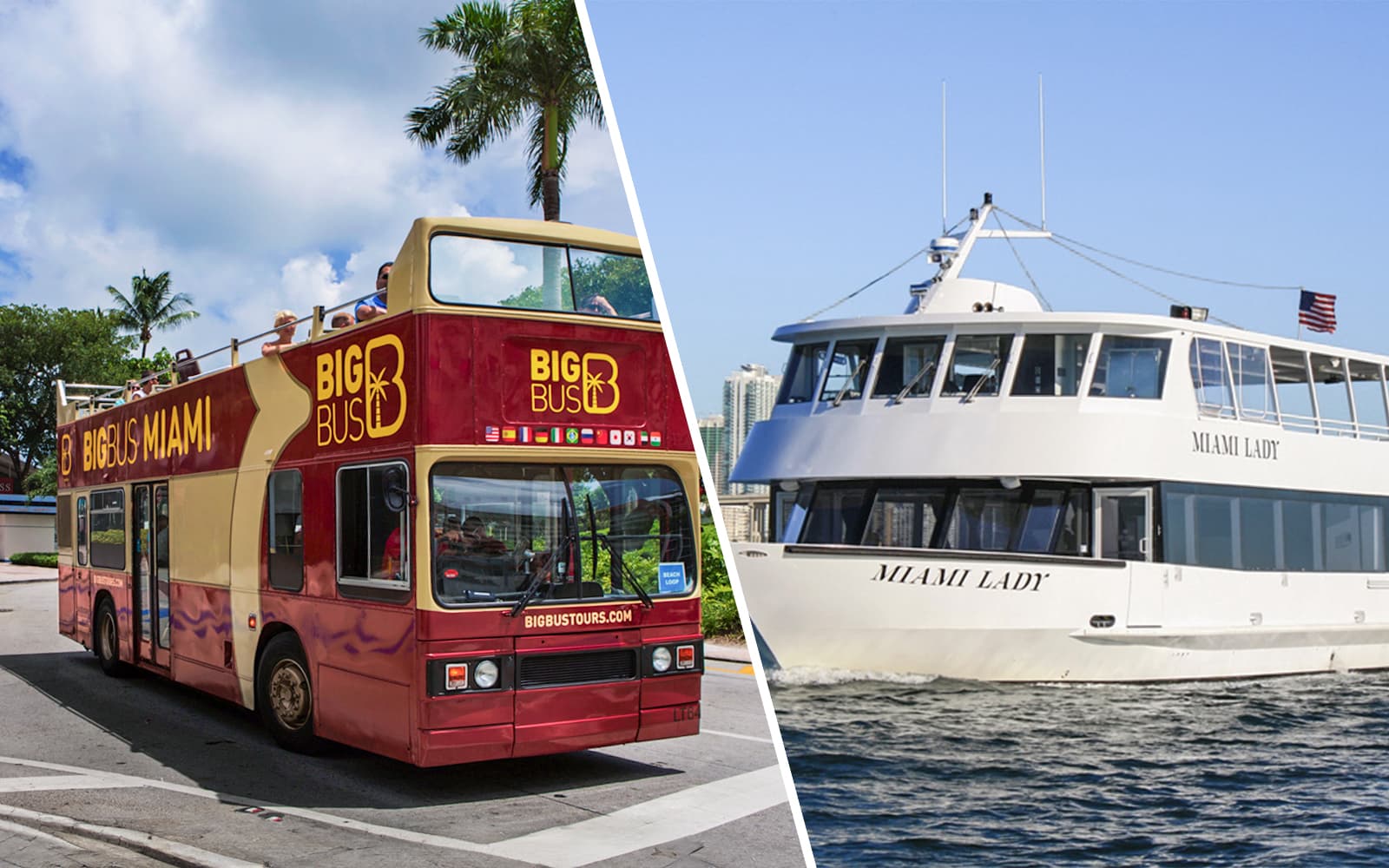 Combo (Save 30%): Miami Bus Tour + Millionaire's Row Cruise Tickets