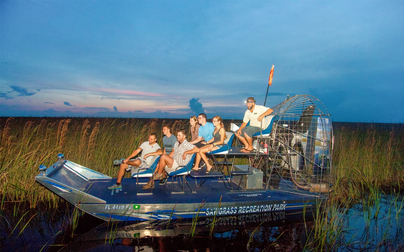 Miami: Sawgrass Recreation Park Airboat Tour at Night experience tickets in Miami | TickYourList
