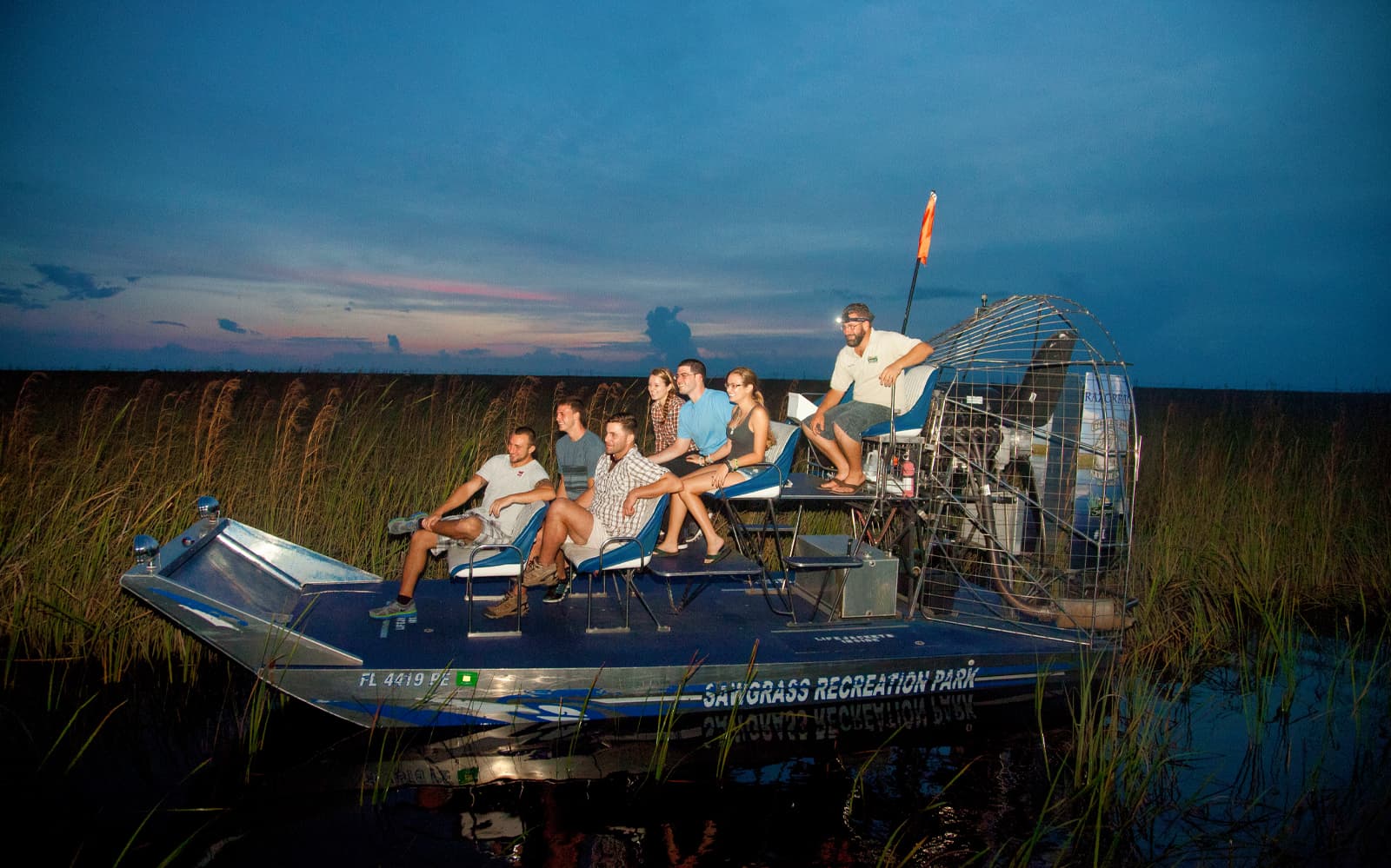 Sawgrass Recreation Park: Airboat Ride at Night