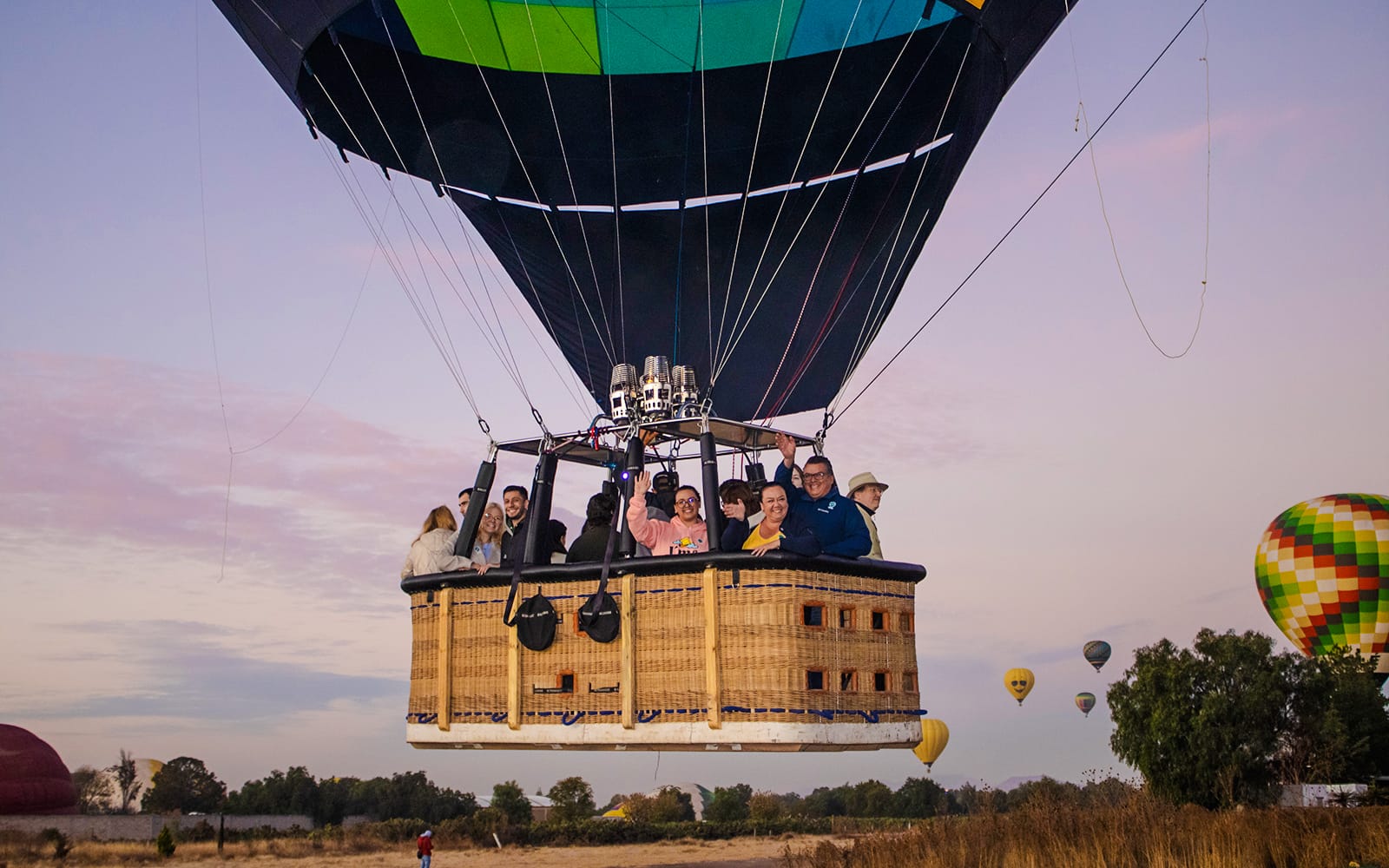 Teotihuacán Hot Air Balloon Flight with Natural Cave Breakfast tickets in Mexico City - Attractions | TickYourList
