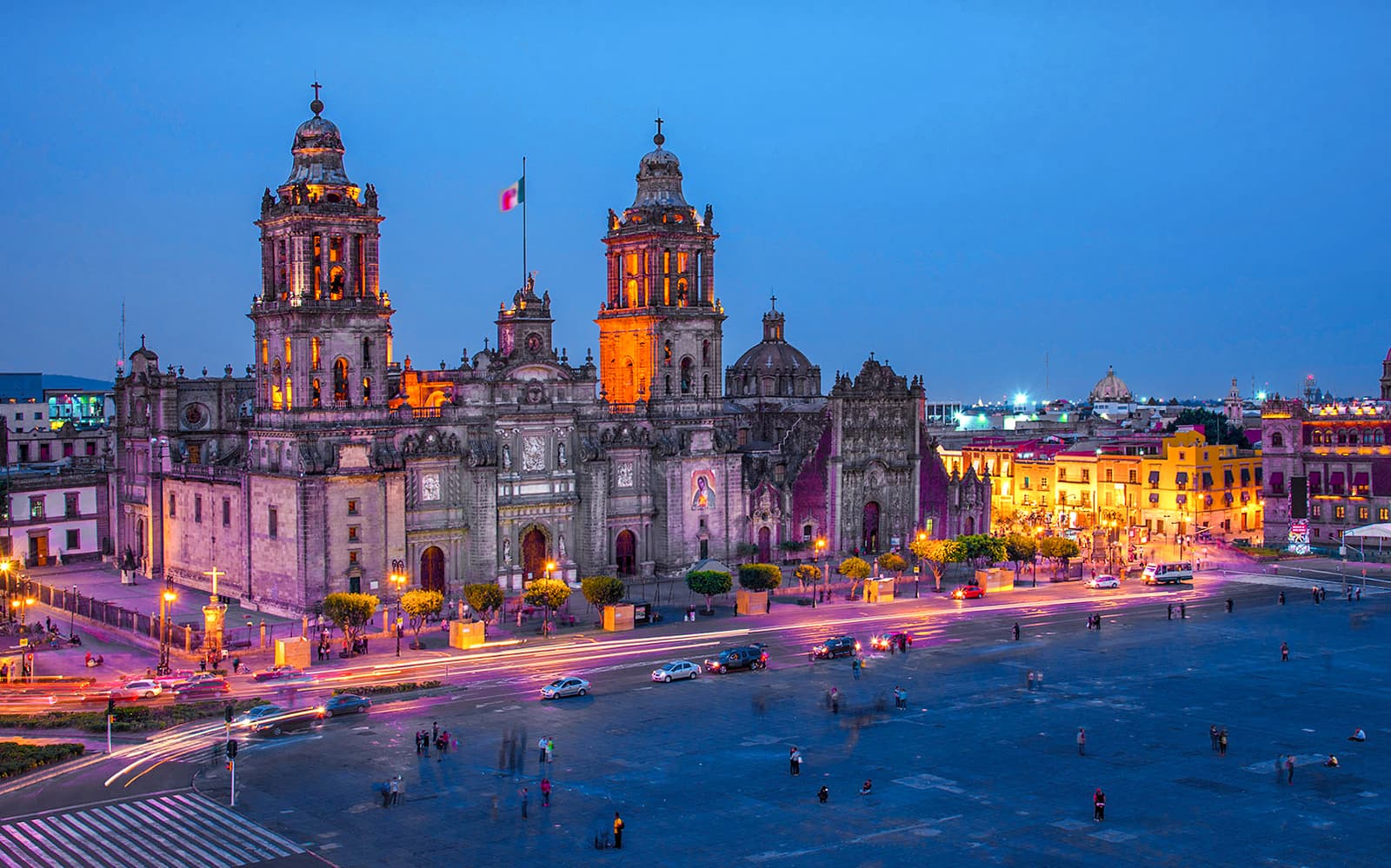 Mexico City at Night Tour with optional access to Torre Latino