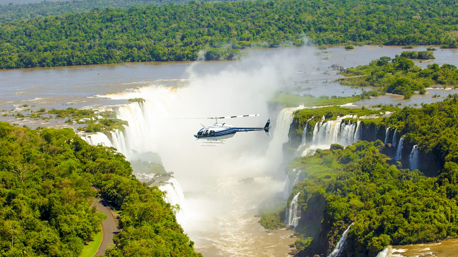 From Puerto Iguazú: Iguazú Falls Argentina Side Helicopter Ride with Round-Trip Transfers experience tickets in Puerto Iguazú | TickYourList