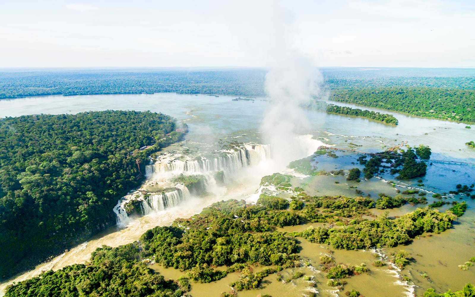 From Puerto Iguazú: Iguazú Falls Argentina Side Helicopter Ride with Round-Trip Transfers tickets in Puerto Iguazú - Highlights | TickYourList