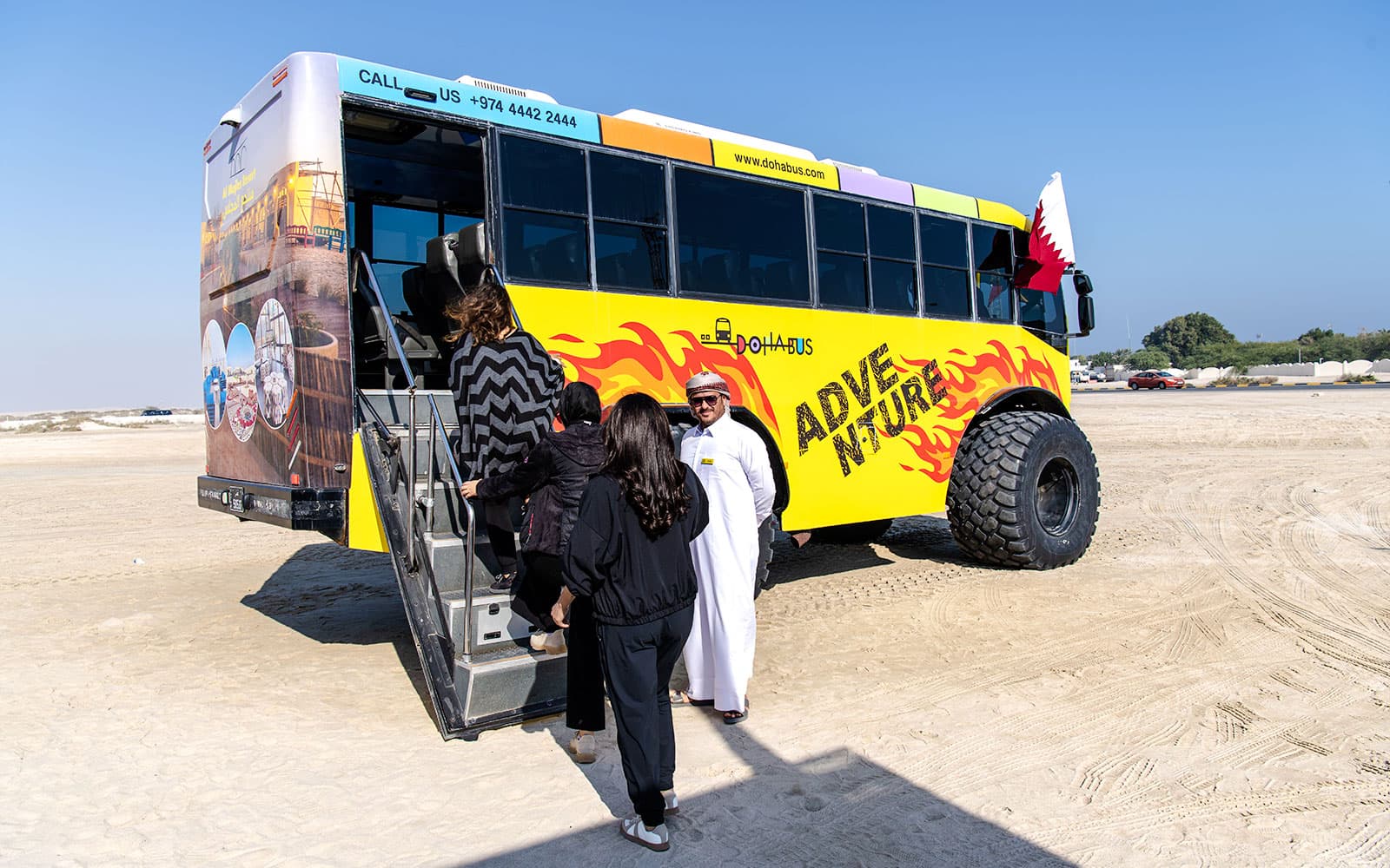 Monster Bus Dunes Desert Safari Ride tickets in Doha - Attractions | TickYourList