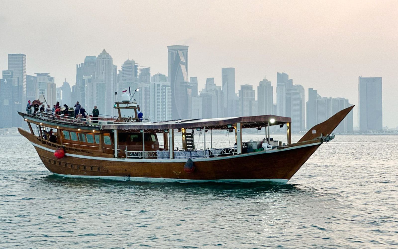 From Doha: 2-Hour Sightseeing Dhow Cruise with Dinner tickets in Doha - Attractions | TickYourList