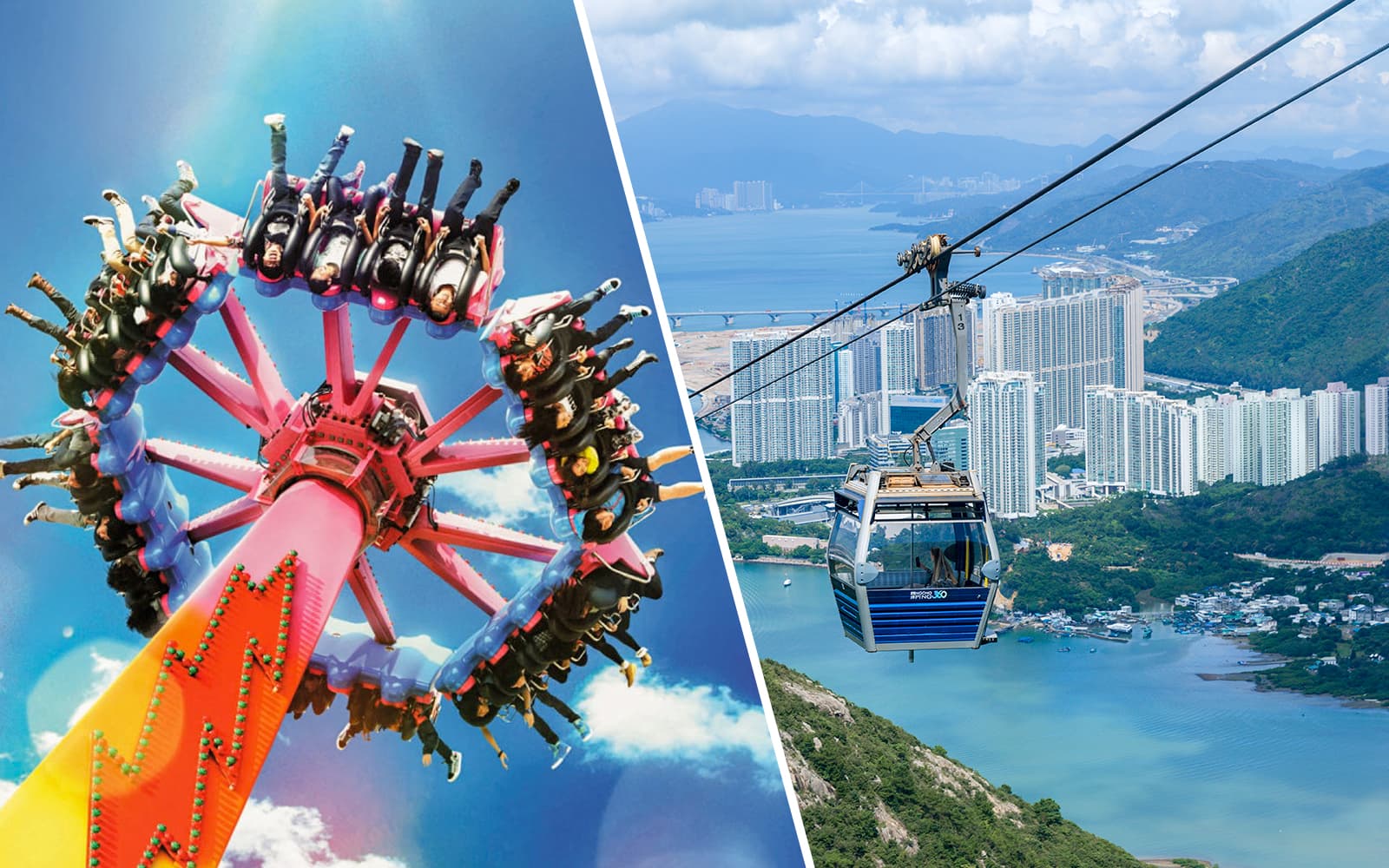 Combo (Save 2%): Ocean Park Hong Kong + Ngong Ping Cable Car Tickets