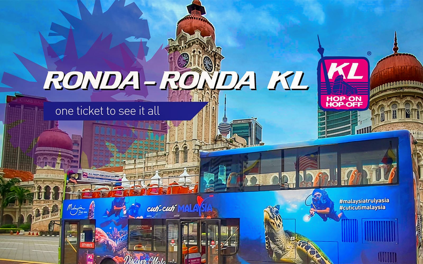 Combo: Aquaria KLCC Tickets + Kuala Lumpur Hop-On Hop-Off Bus Tour in Kuala Lumpur - Highlights | TickYourList